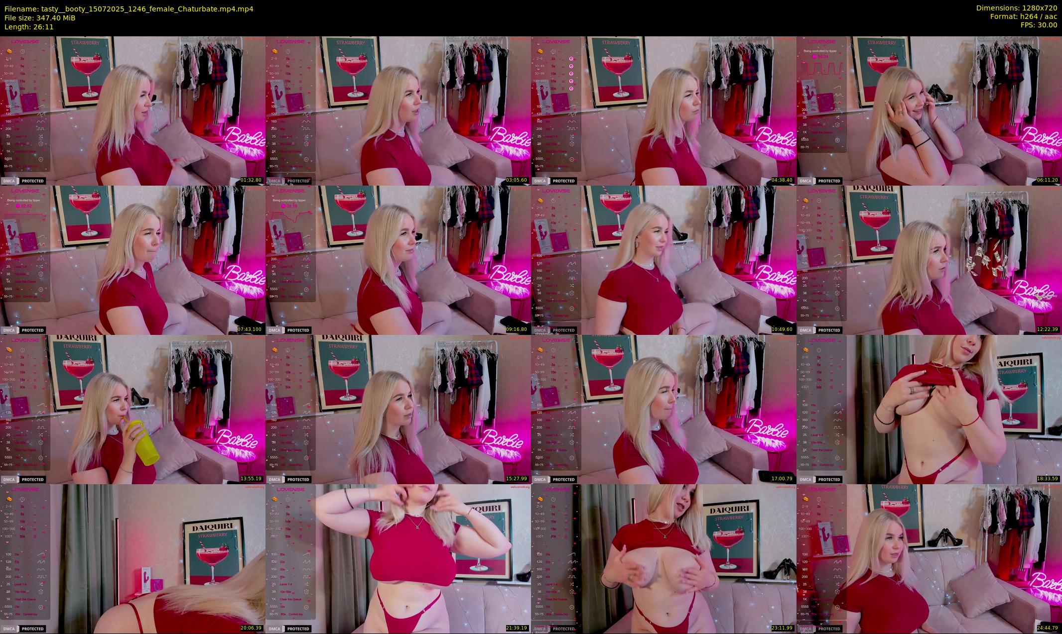 tasty__booty — 27 minute Chaturbate female cam show recording, 720p, Jul 15, 2025