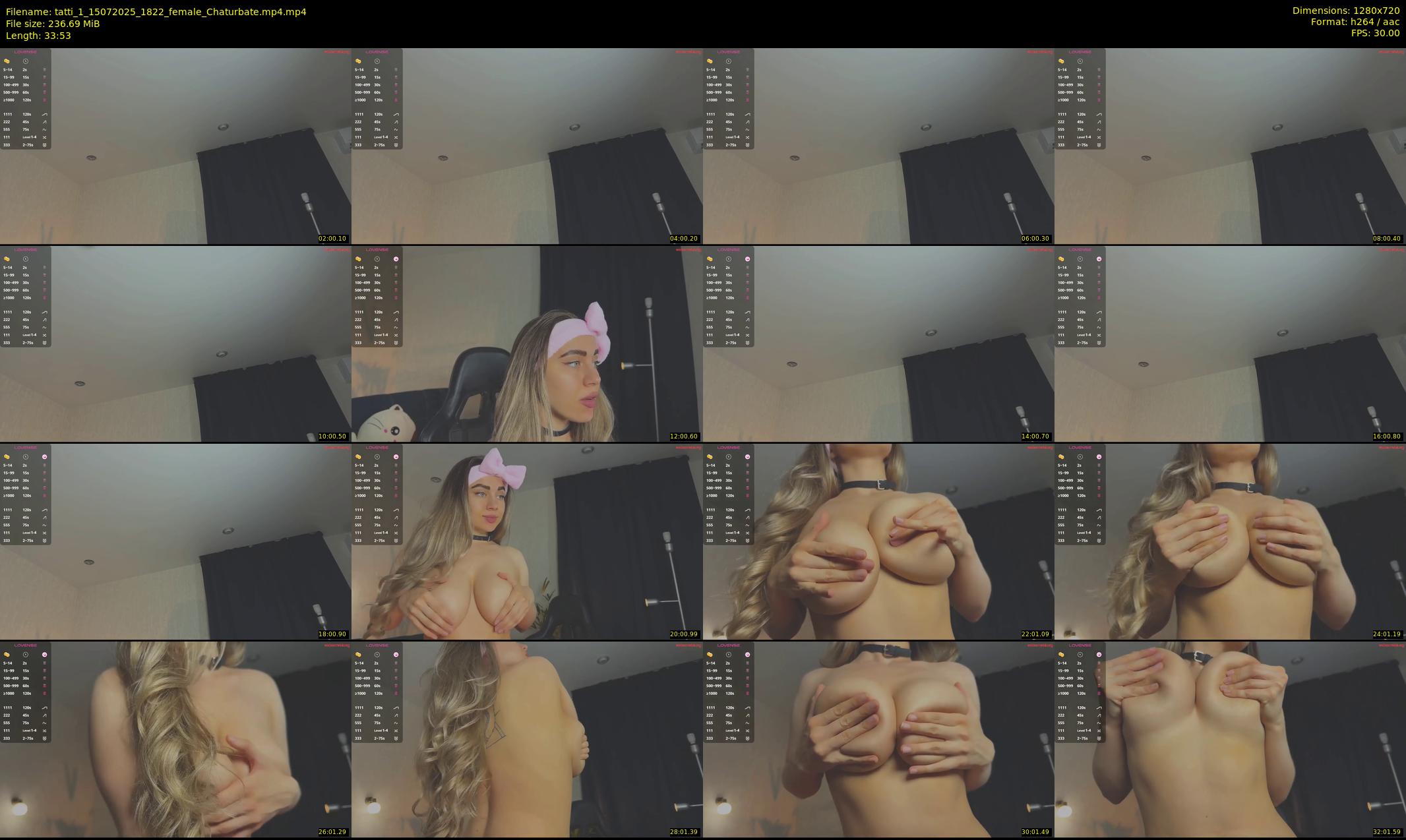 tatti_1 — 34 minute Chaturbate female cam show recording, 720p, Jul 15, 2025