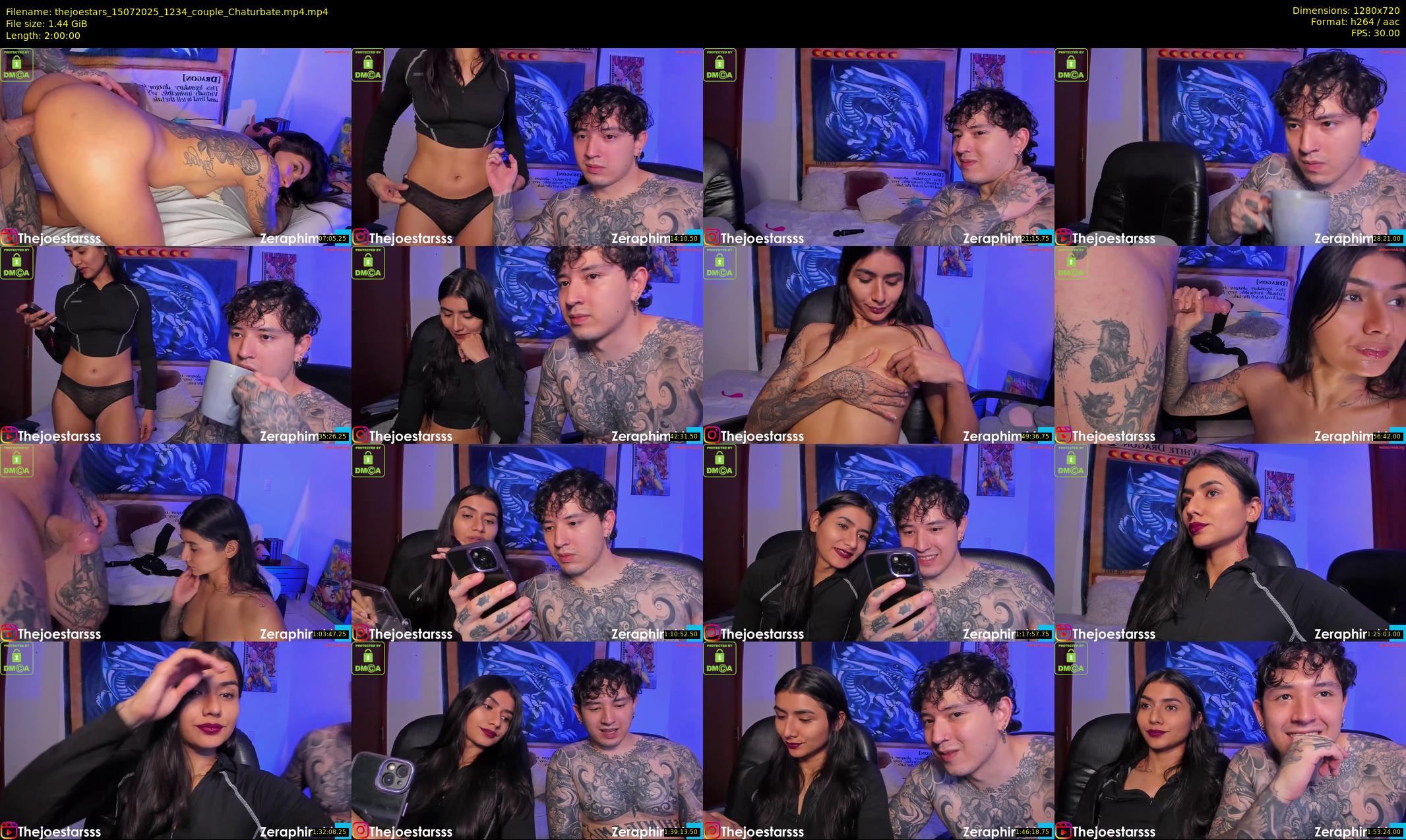 thejoestars — 120 minute Chaturbate couple cam show recording, 720p, Jul 15, 2025