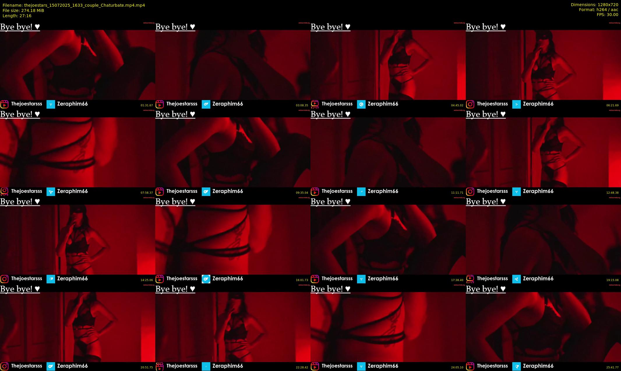 thejoestars — 28 minute Chaturbate couple cam show recording, 720p, Jul 15, 2025