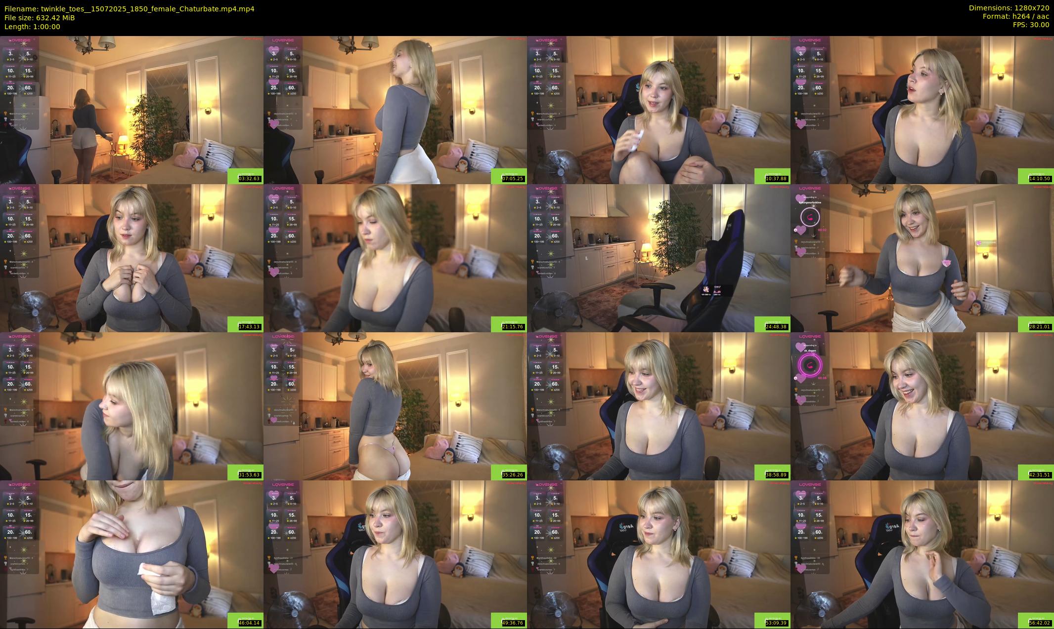 twinkle_toes_ — 60 minute Chaturbate female cam show recording, 720p, Jul 15, 2025