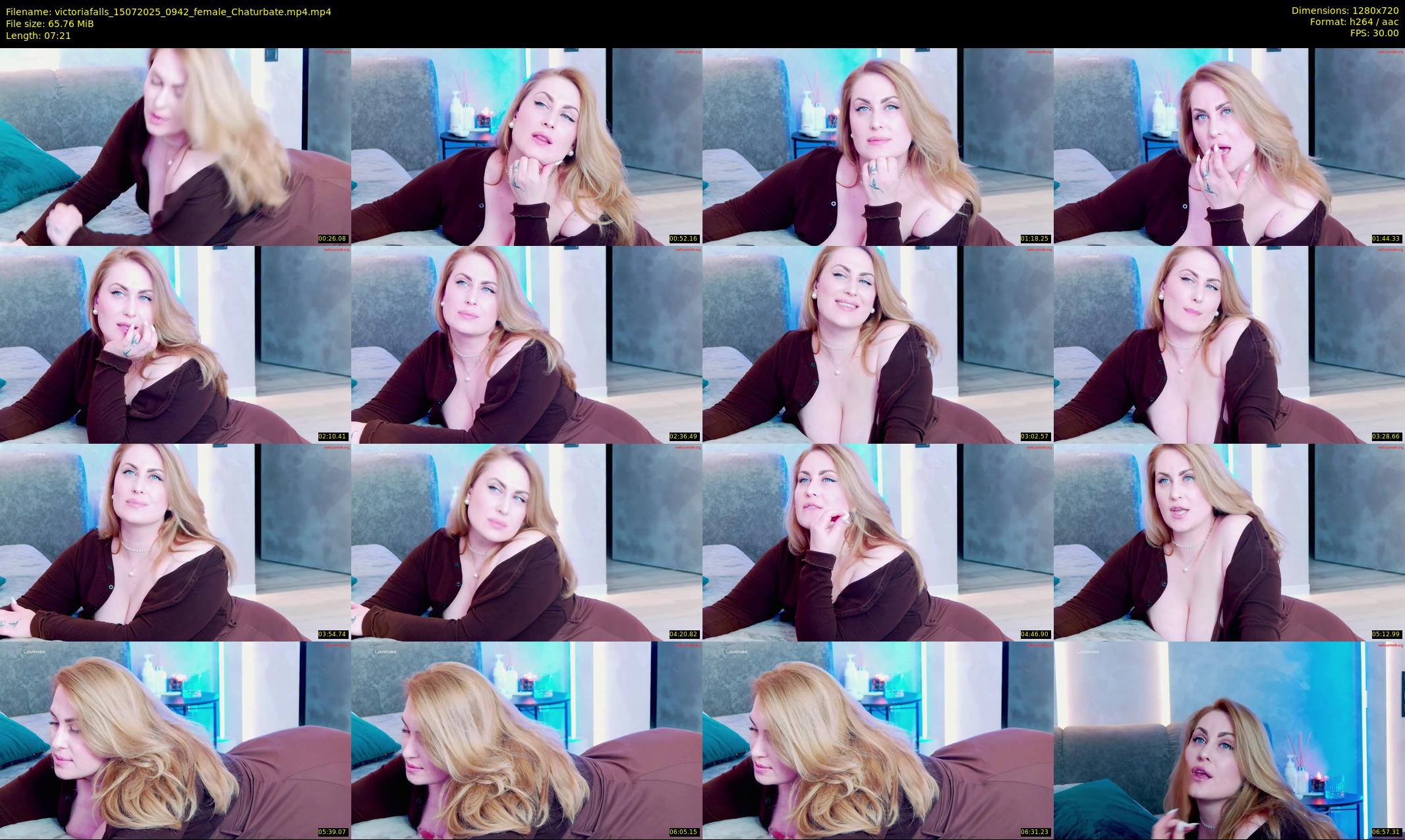 victoriafalls — 8 minute Chaturbate female cam show recording, 720p, Jul 15, 2025
