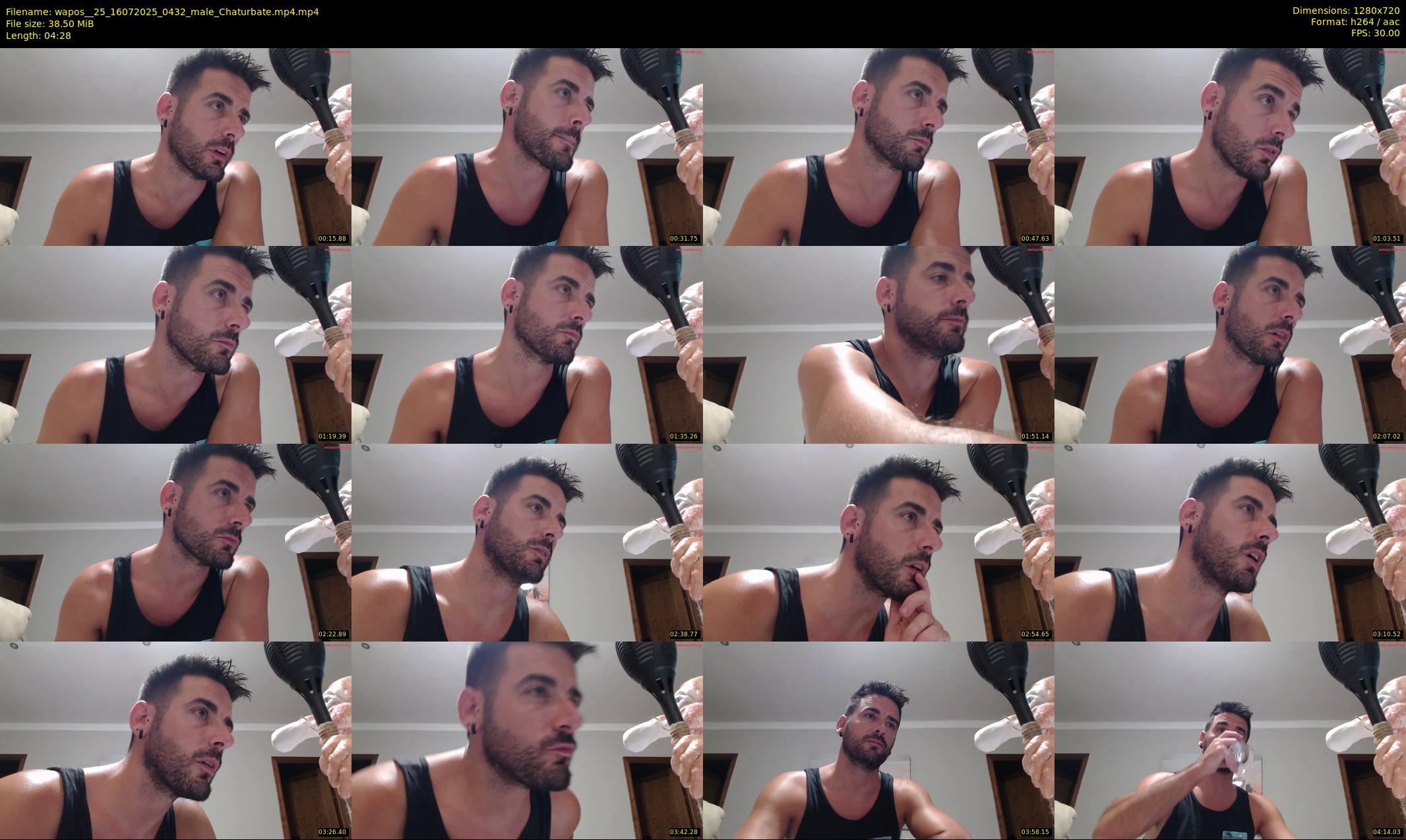 wapos__25 — 5 minute Chaturbate male cam show recording, 720p, Jul 16, 2025