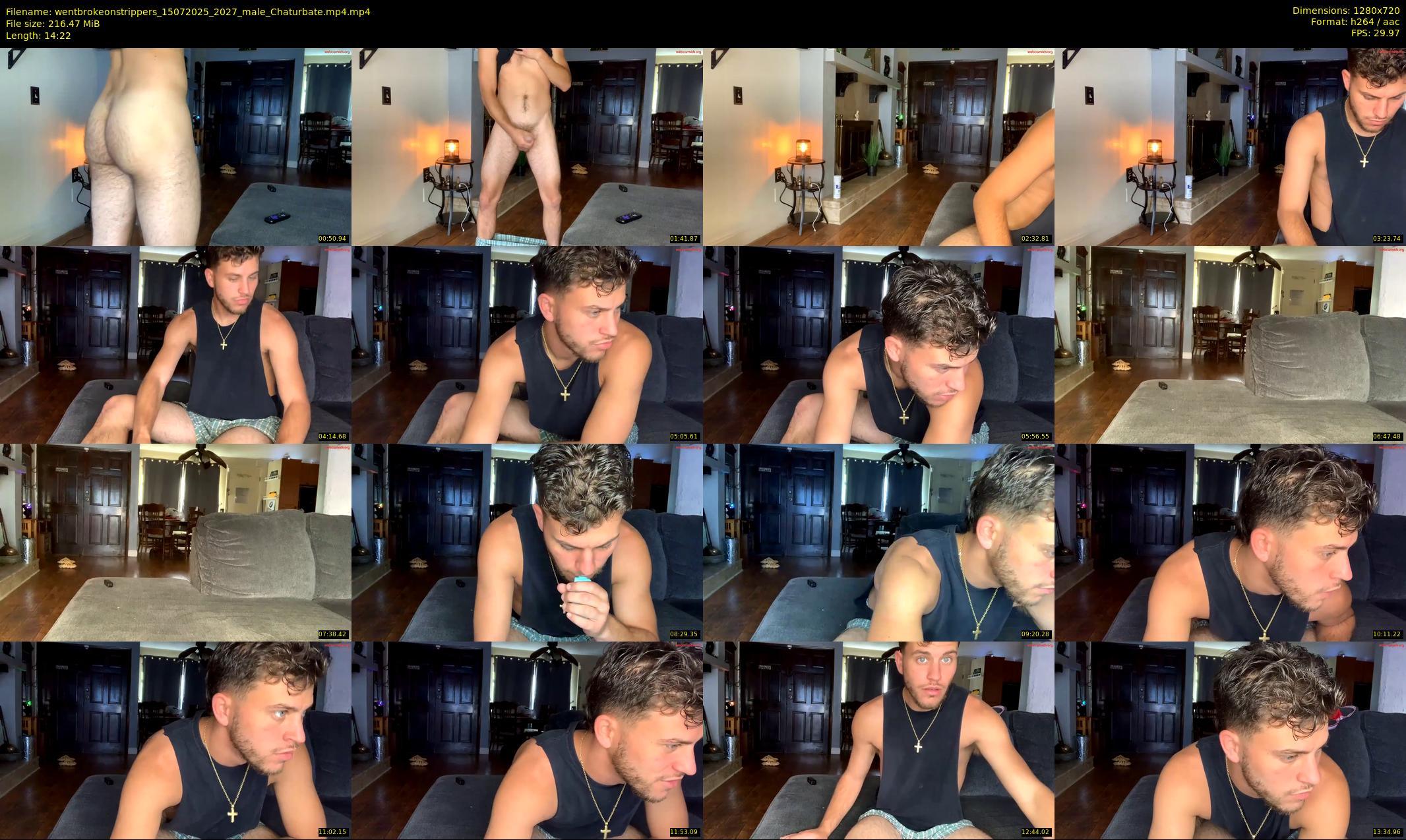 wentbrokeonstrippers — 15 minute Chaturbate male cam show recording, 720p, Jul 15, 2025