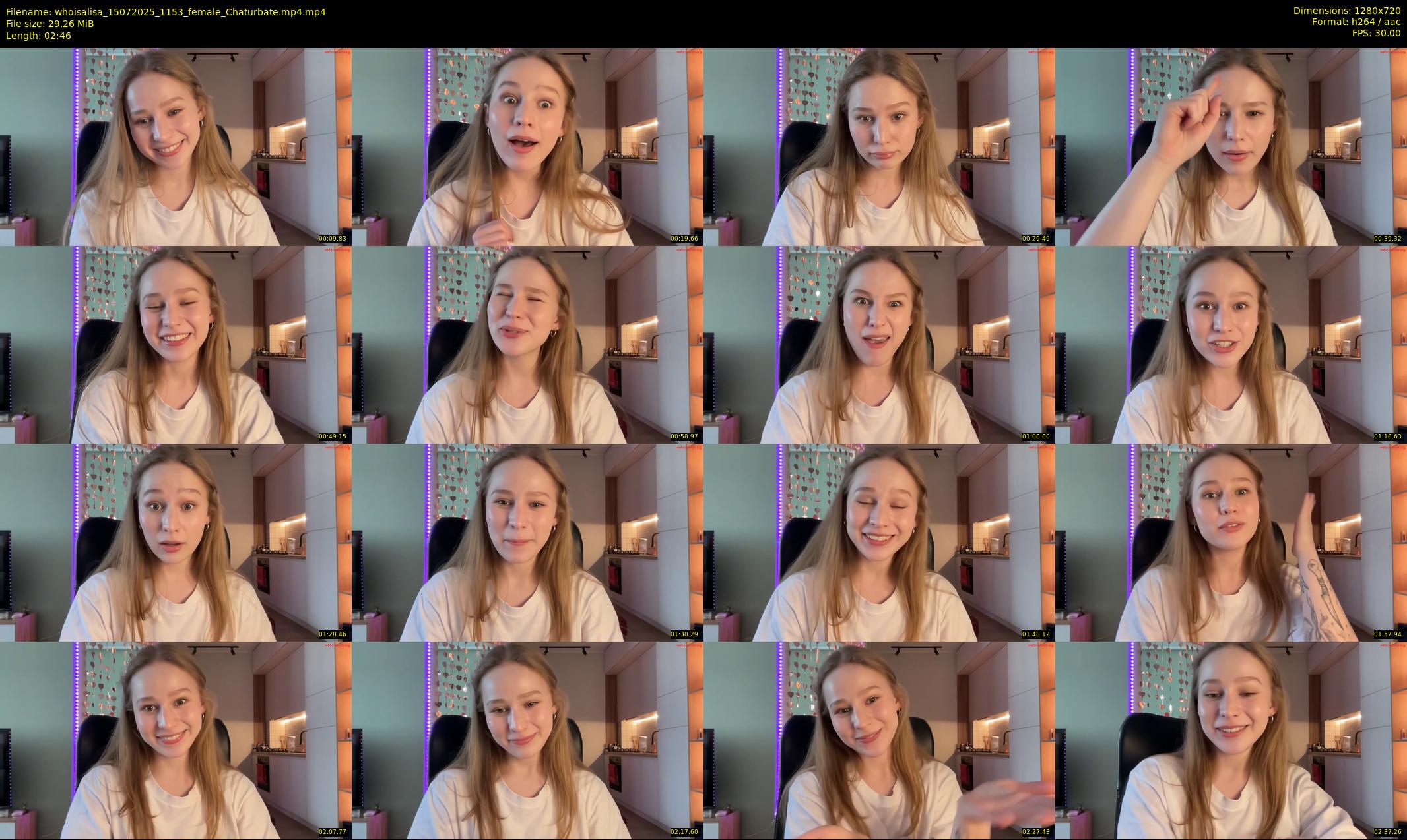whoisalisa — 3 minute Chaturbate female cam show recording, 720p, Jul 15, 2025