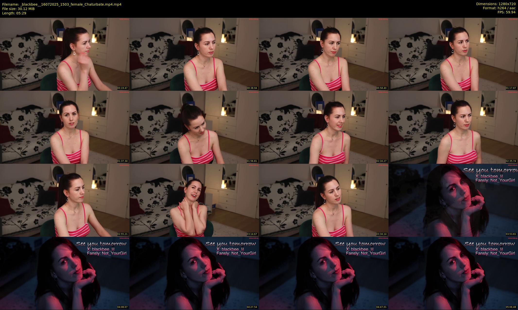 _blackbee_ — 6 minute Chaturbate female cam show recording, 720p, Jul 16, 2025