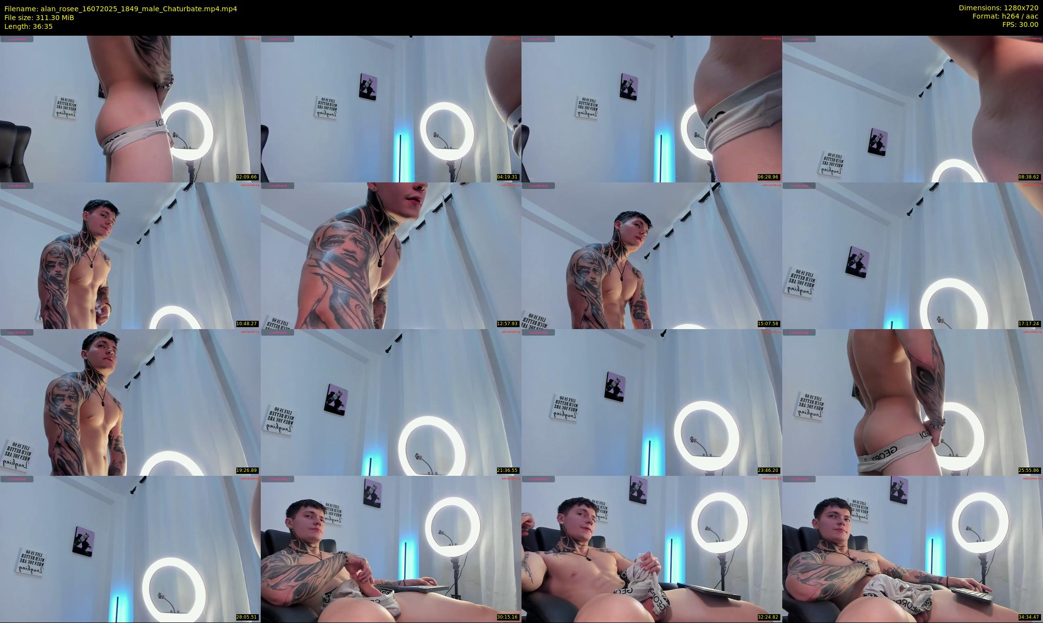 alan_rosee — 37 minute Chaturbate male cam show recording, 720p, Jul 16, 2025