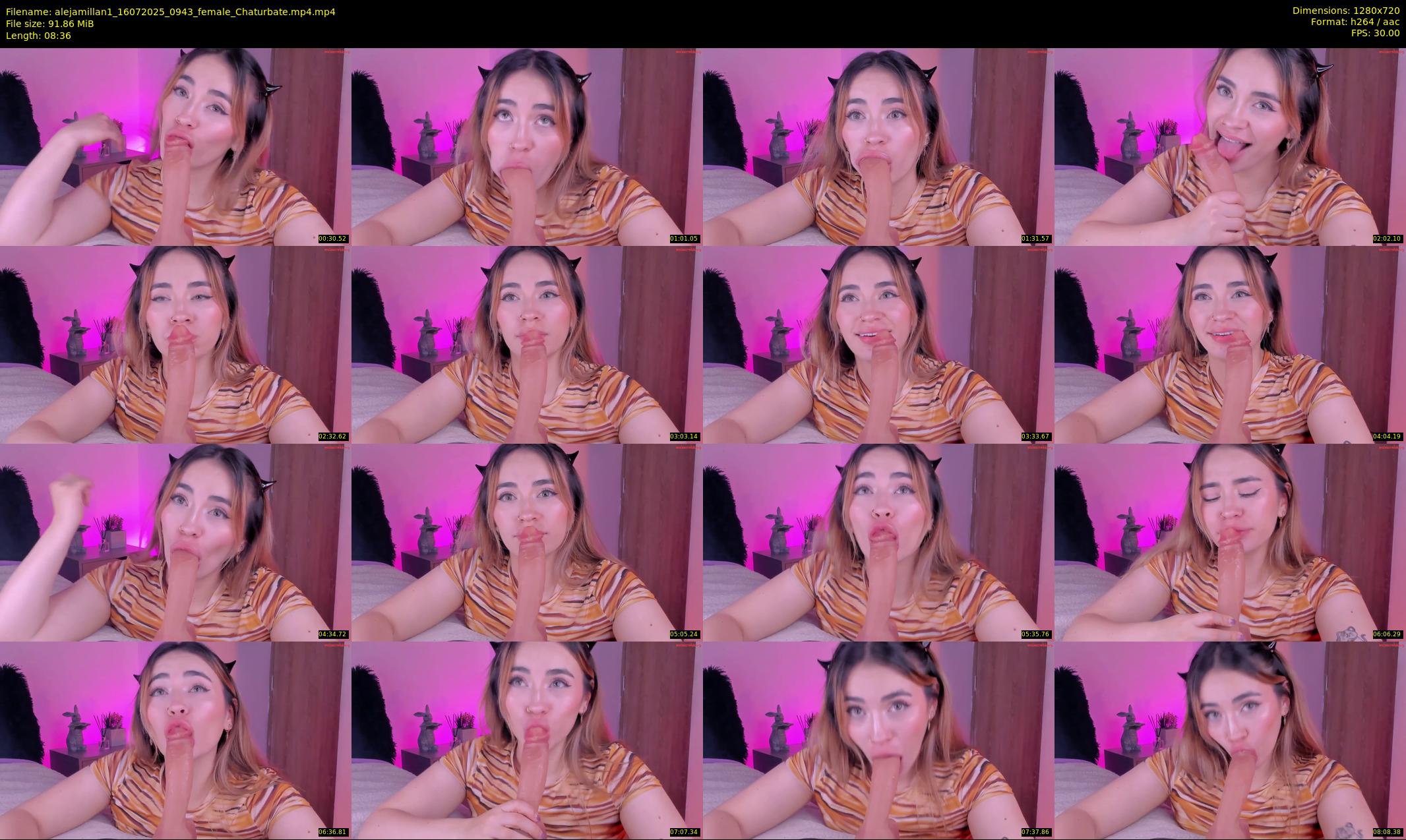 alejamillan1 — 9 minute Chaturbate female cam show recording, 720p, Jul 16, 2025