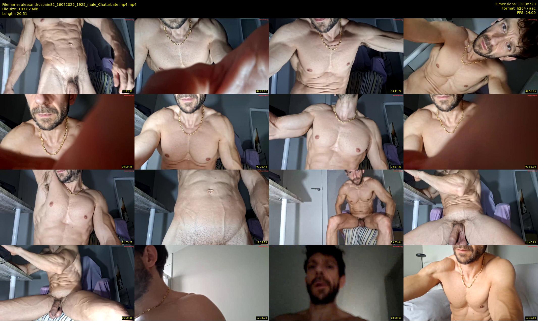 alessandrospain82 — 21 minute Chaturbate male cam show recording, 720p, Jul 16, 2025