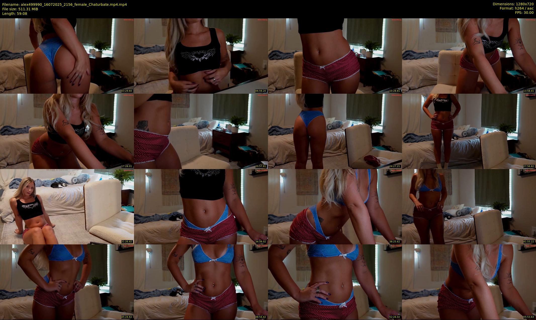 alex499990 — 60 minute Chaturbate female cam show recording, 720p, Jul 16, 2025