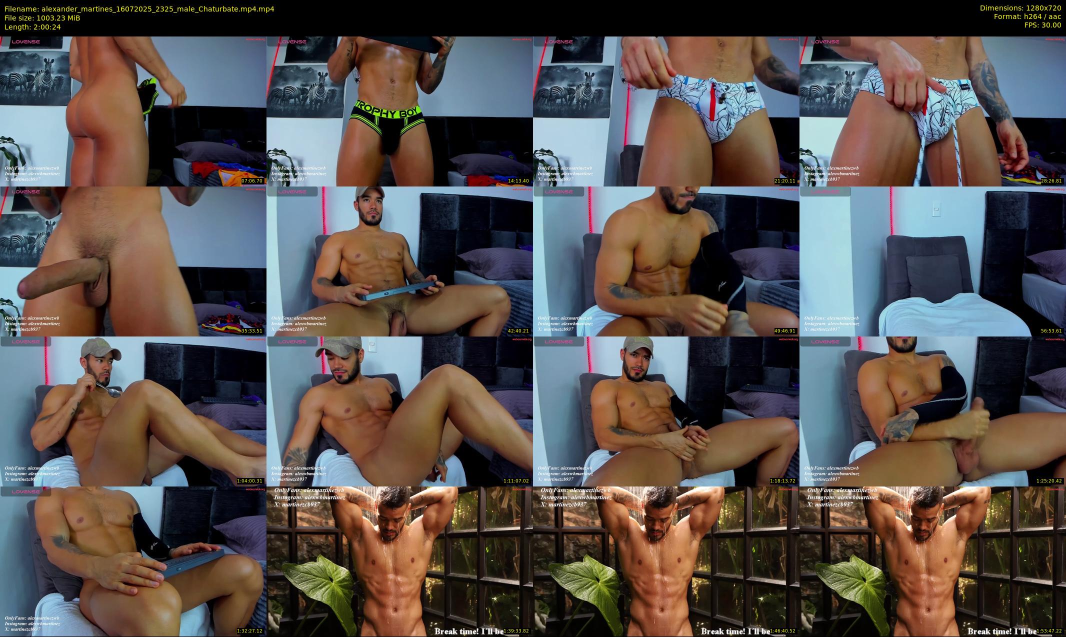 alexander_martines — 121 minute Chaturbate male cam show recording, 720p, Jul 16, 2025
