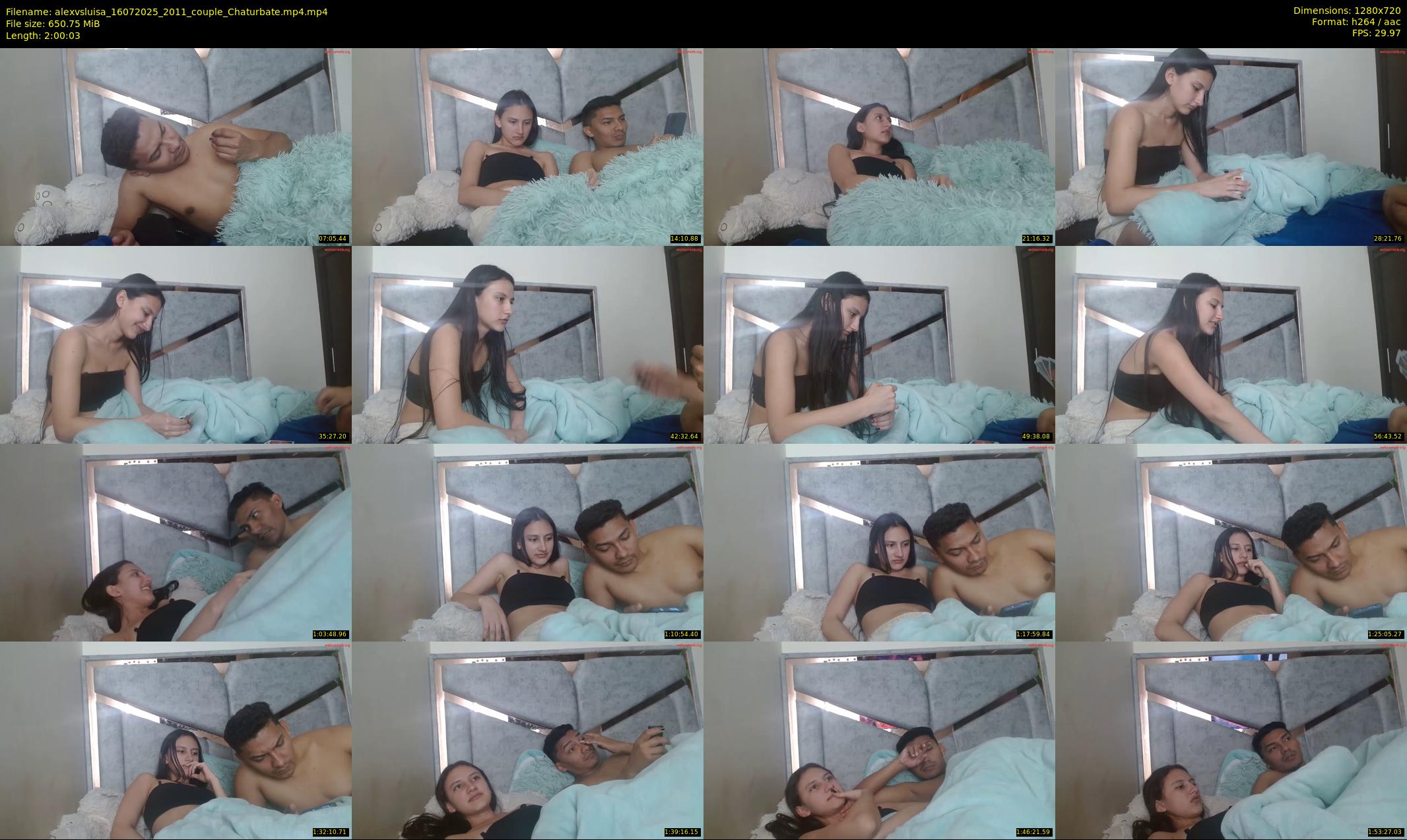 alexvsluisa — 121 minute Chaturbate couple cam show recording, 720p, Jul 16, 2025