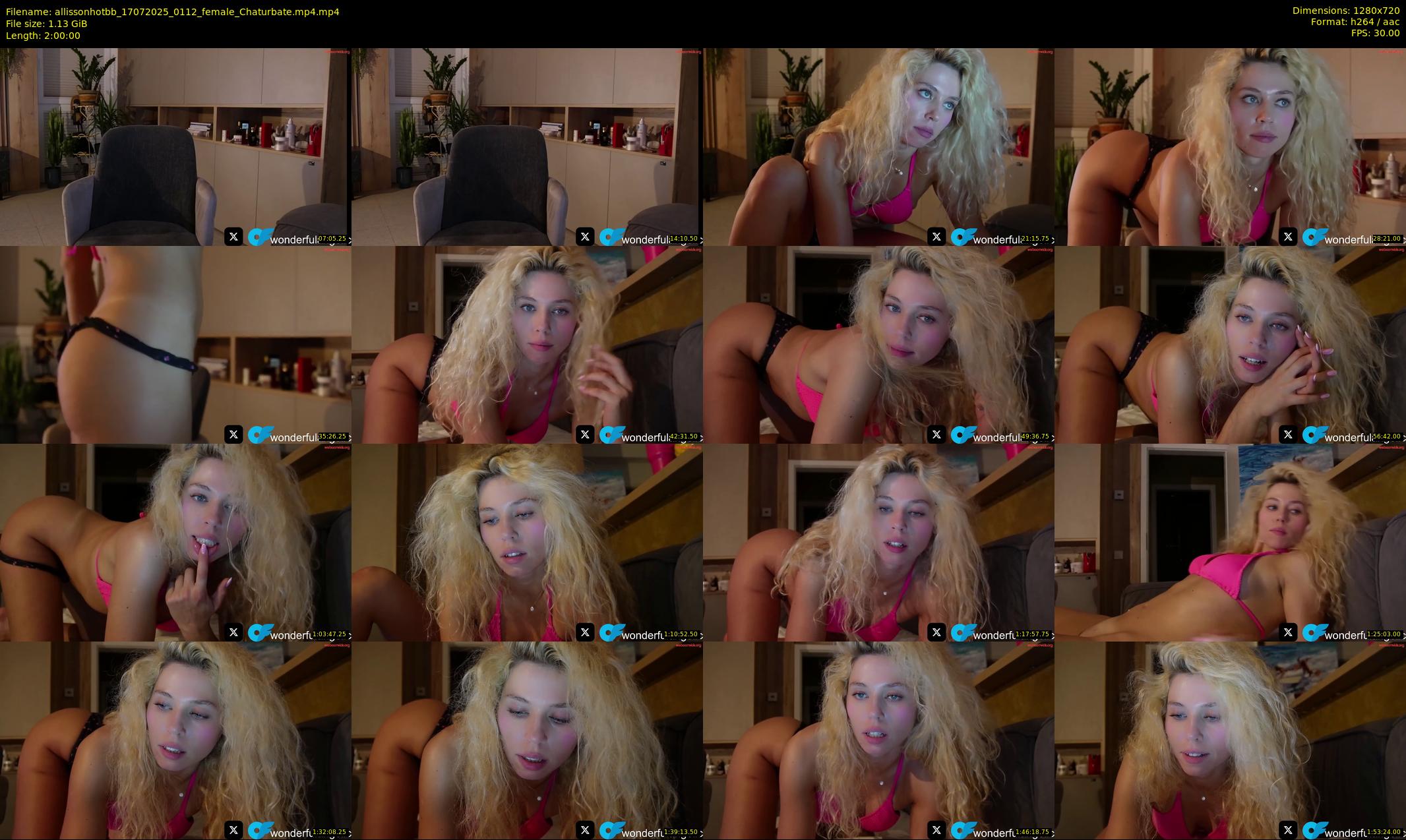 allissonhotbb — 120 minute Chaturbate female cam show recording, 720p, Jul 17, 2025