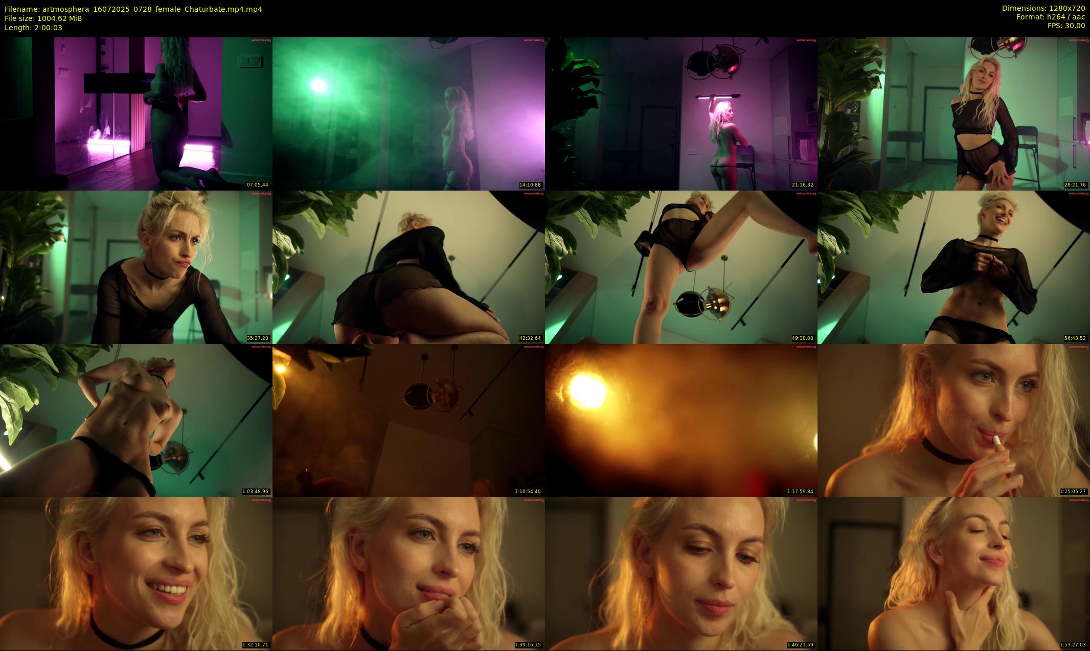 artmosphera — 121 minute Chaturbate female cam show recording, 720p, Jul 16, 2025