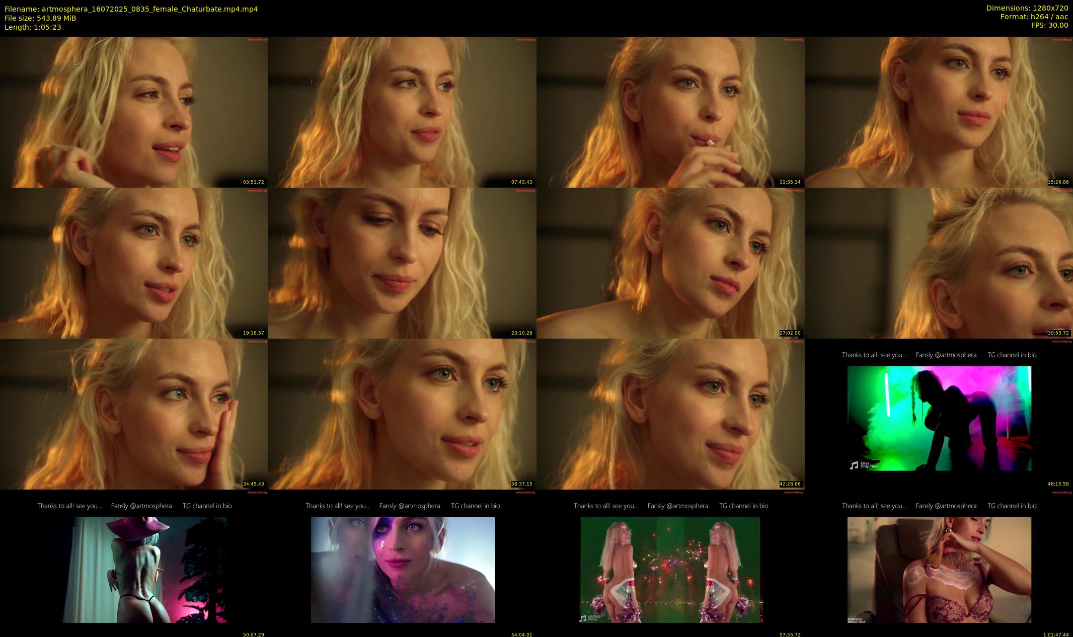 artmosphera — 66 minute Chaturbate female cam show recording, 720p, Jul 16, 2025