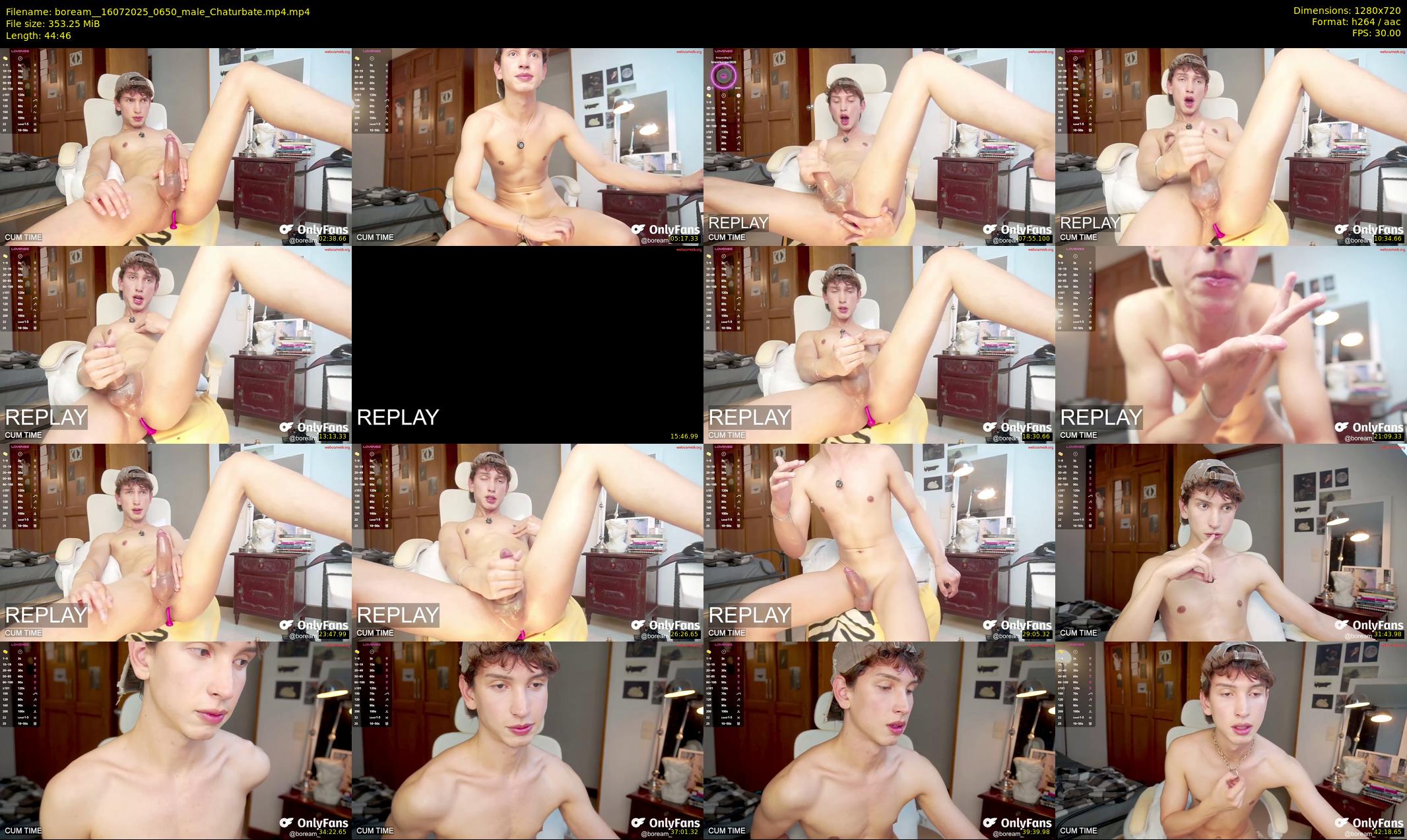 boream_ — 45 minute Chaturbate male cam show recording, 720p, Jul 16, 2025