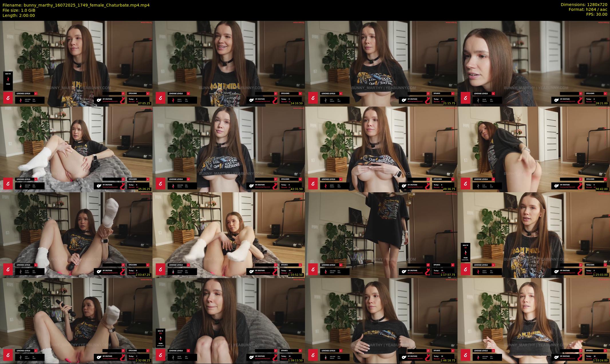 bunny_marthy — 120 minute Chaturbate female cam show recording, 720p, Jul 16, 2025