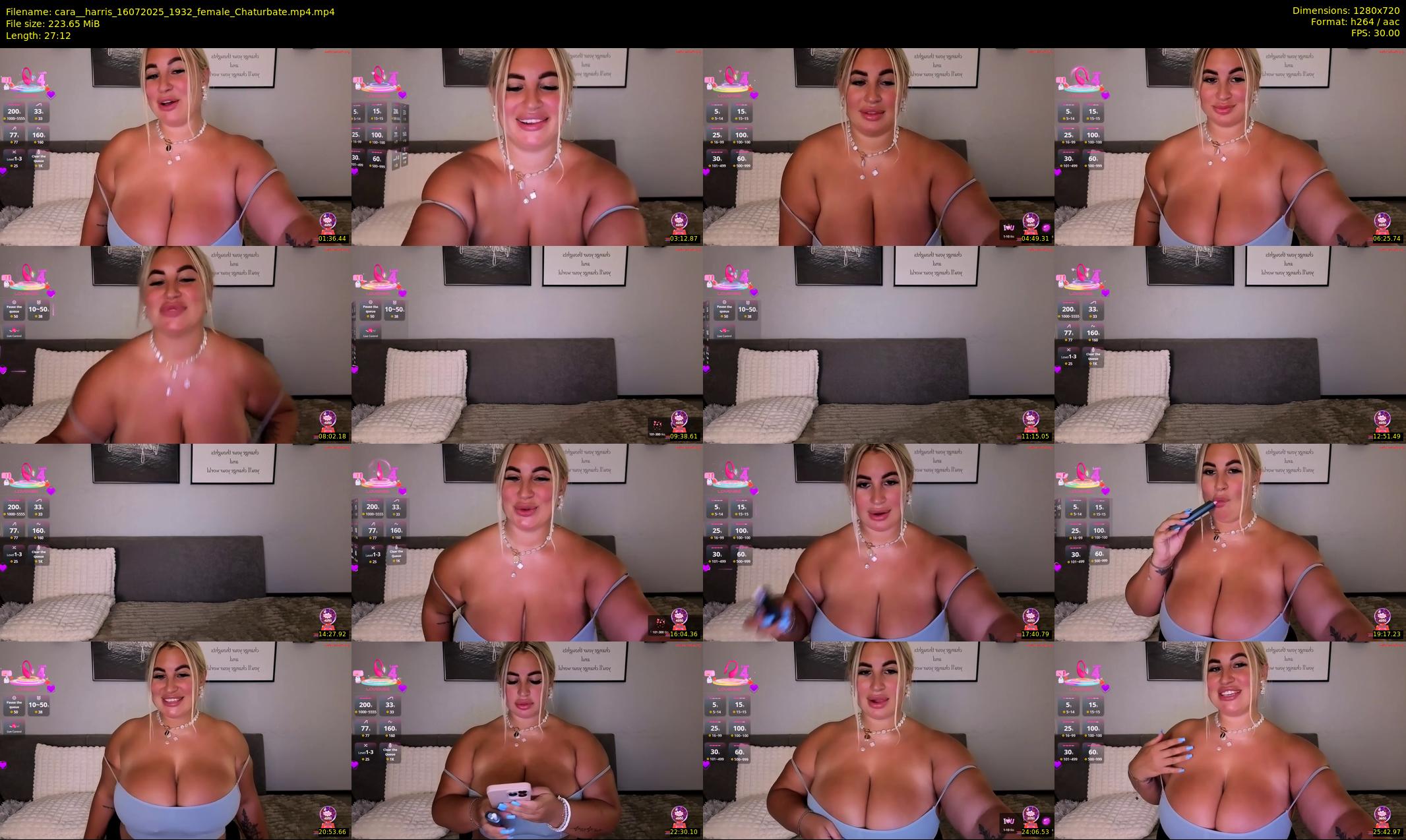 cara__harris — 28 minute Chaturbate female cam show recording, 720p, Jul 16, 2025