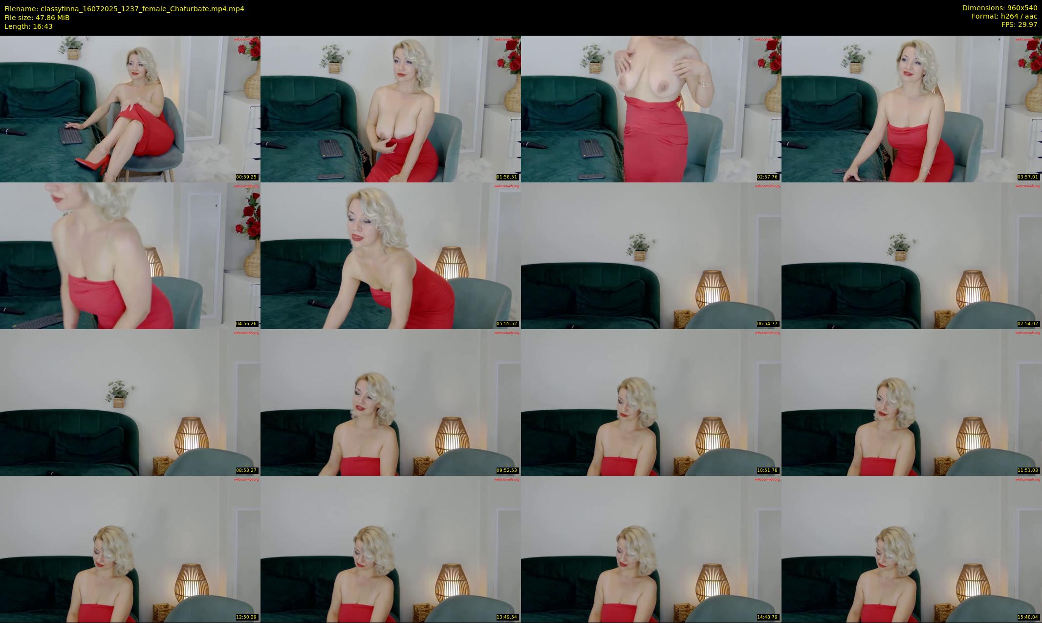 classytinna — 17 minute Chaturbate female cam show recording, 480p, Jul 16, 2025