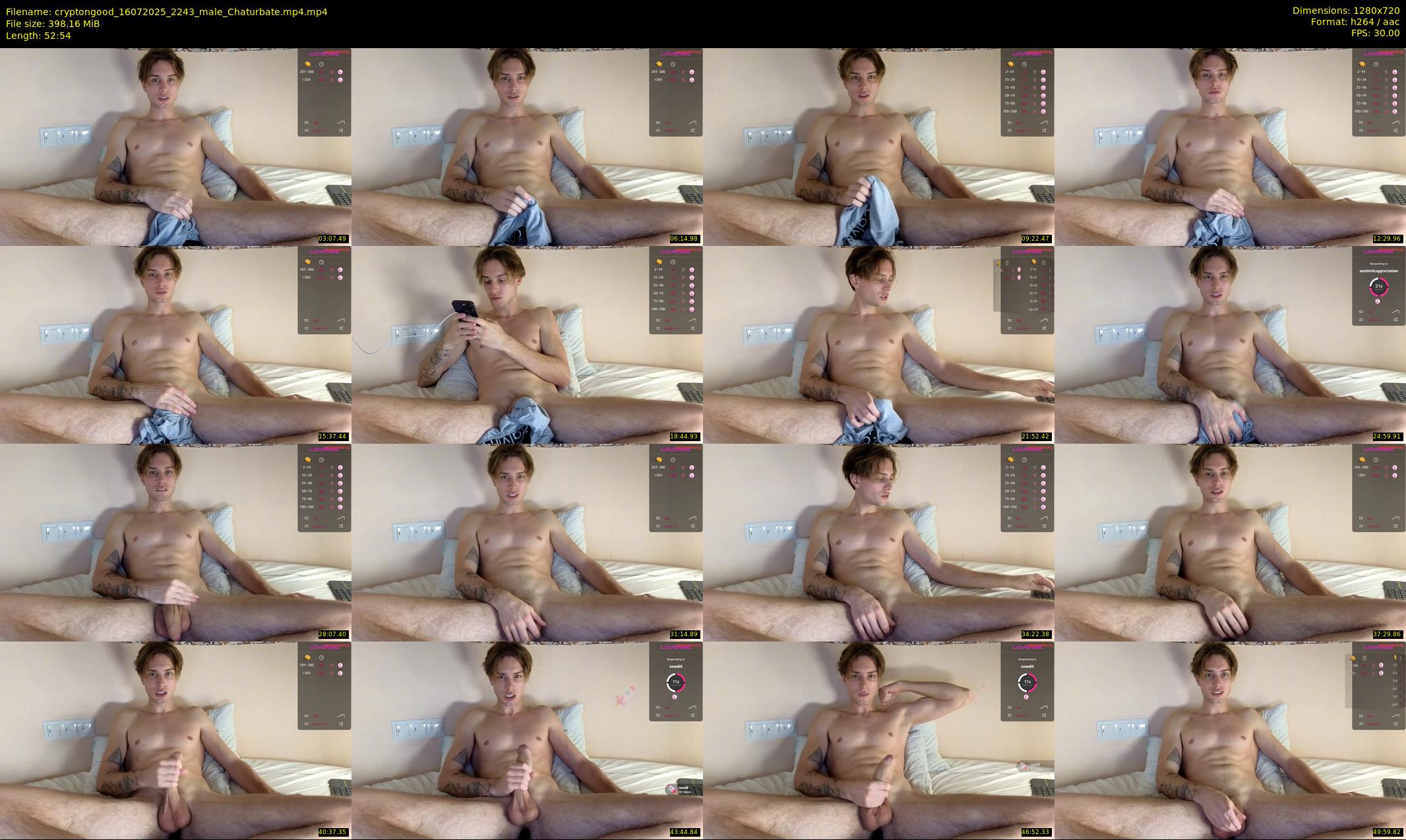cryptongood — 53 minute Chaturbate male cam show recording, 720p, Jul 16, 2025