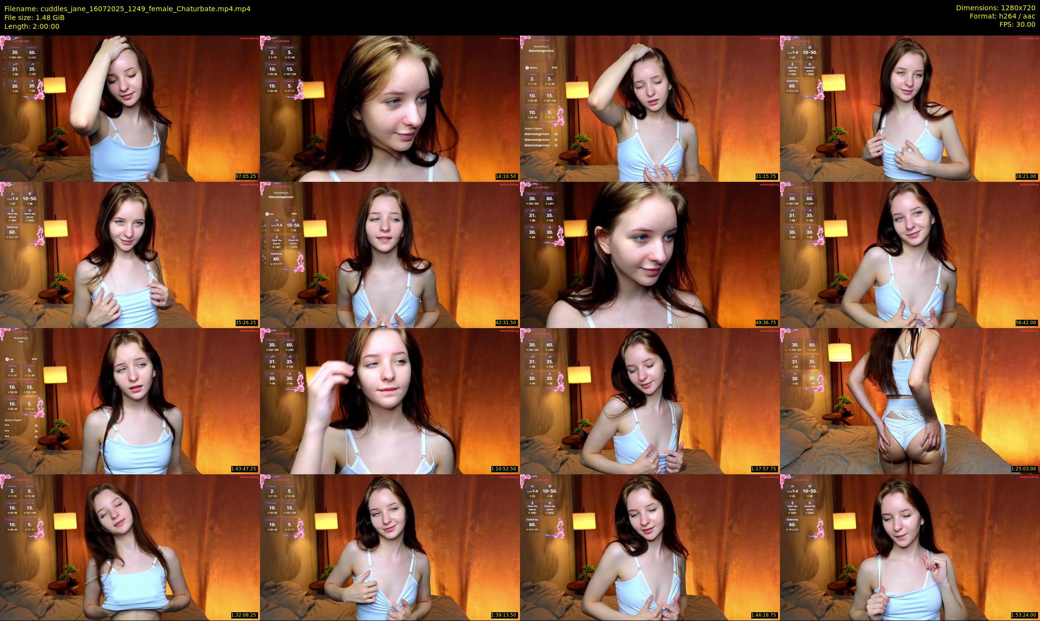 cuddles_jane — 120 minute Chaturbate female cam show recording, 720p, Jul 16, 2025