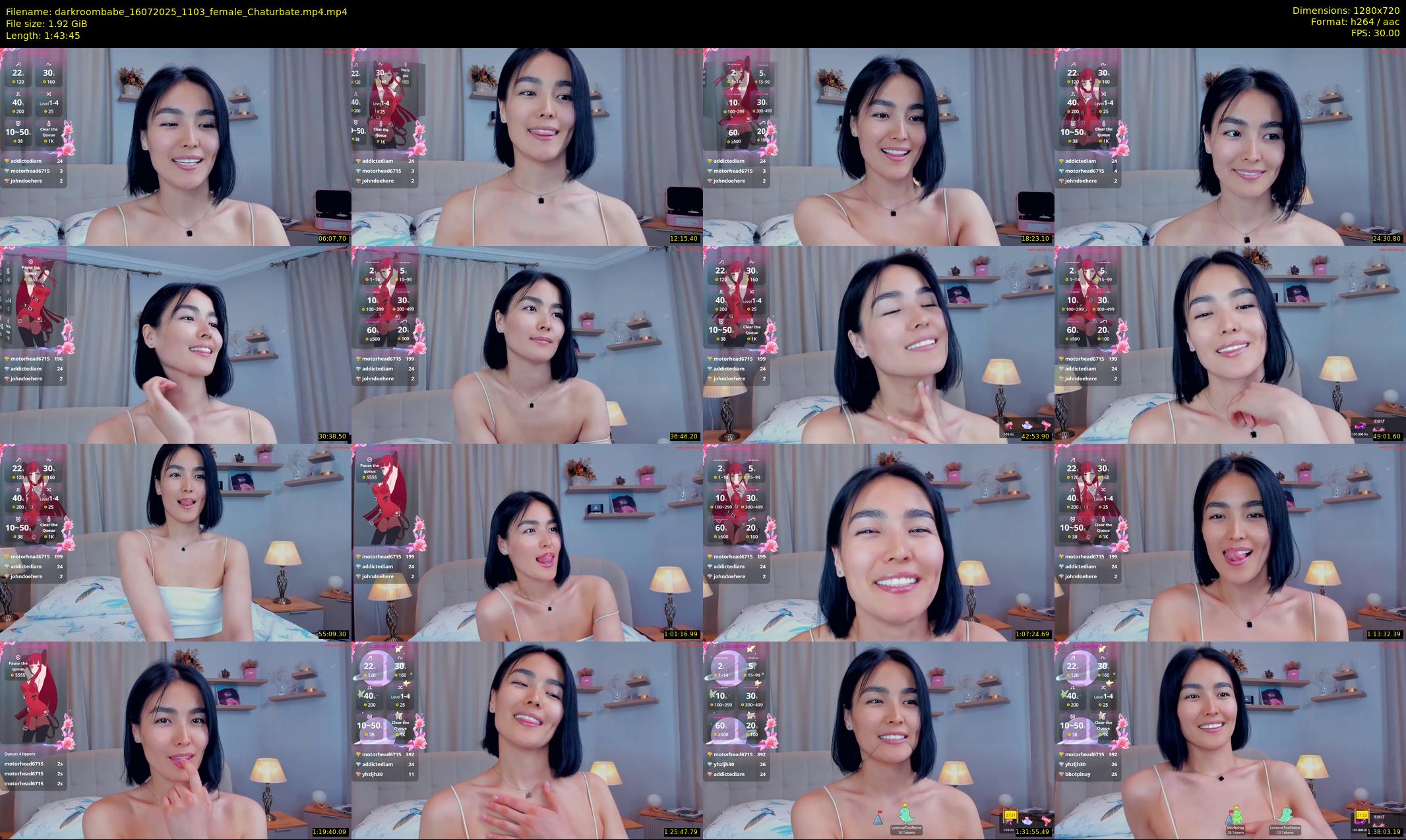 darkroombabe — 104 minute Chaturbate female cam show recording, 720p, Jul 16, 2025