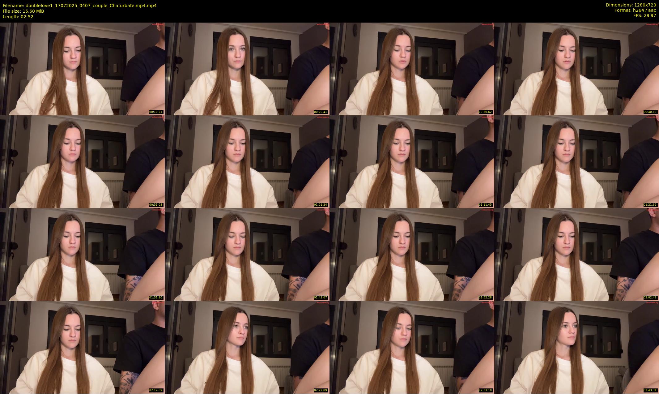 doublelove1 — 3 minute Chaturbate couple cam show recording, 720p, Jul 17, 2025