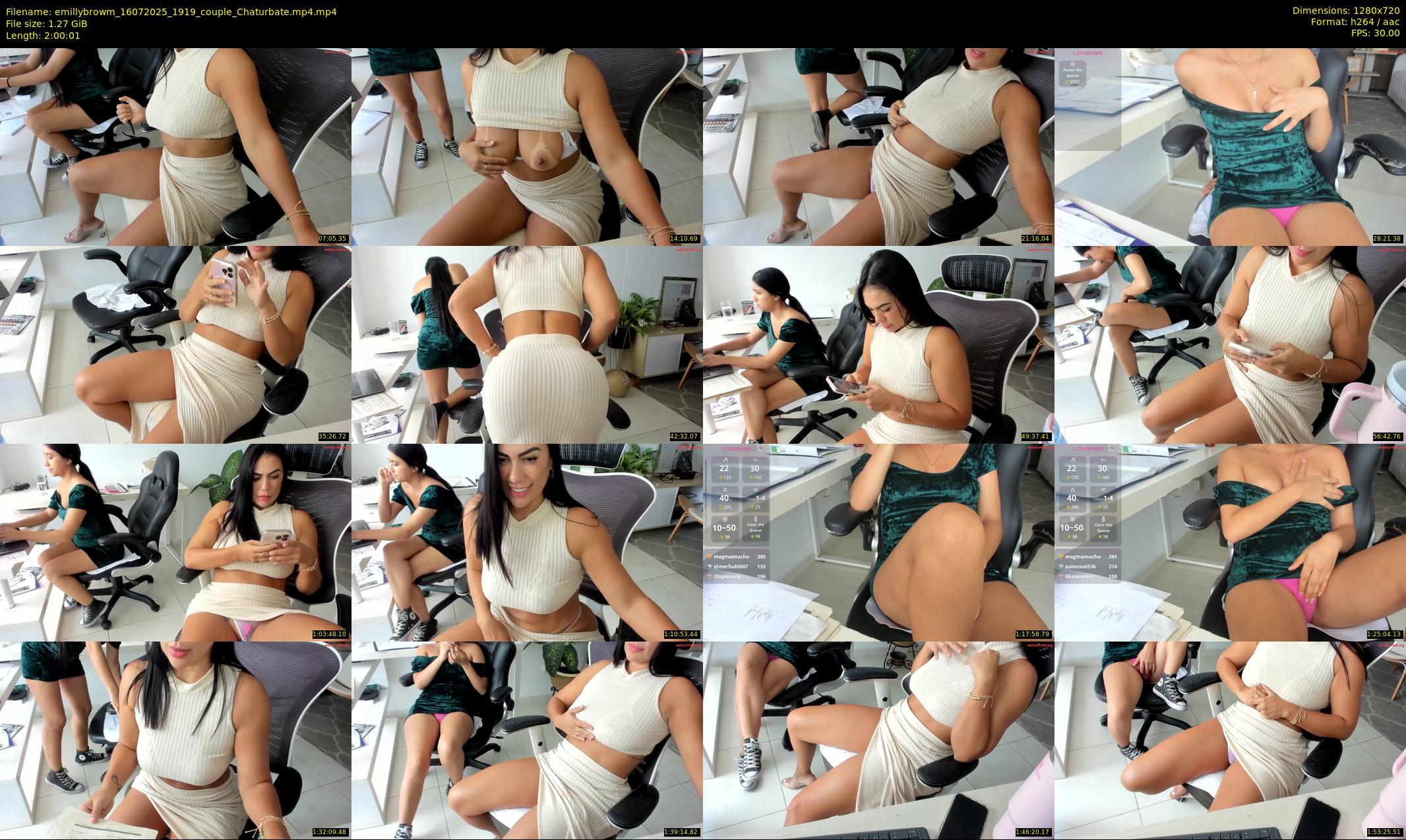 emillybrowm — 121 minute Chaturbate couple cam show recording, 720p, Jul 16, 2025