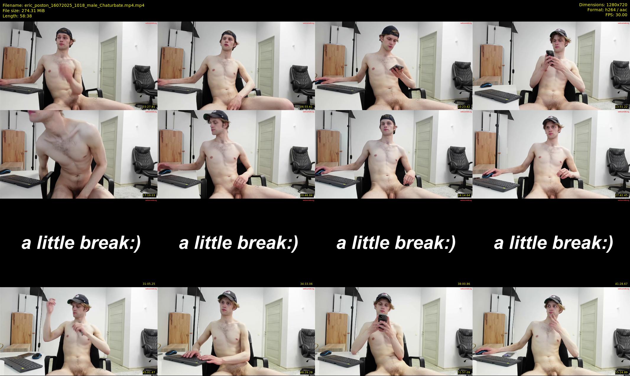 eric_poston — 59 minute Chaturbate male cam show recording, 720p, Jul 16, 2025