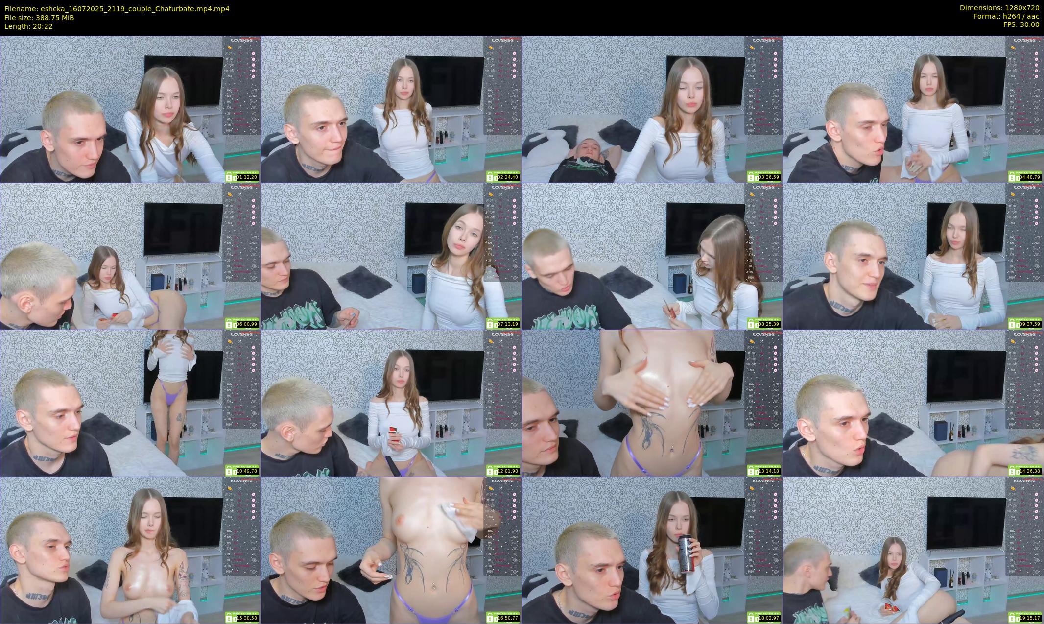 eshcka — 21 minute Chaturbate couple cam show recording, 720p, Jul 16, 2025