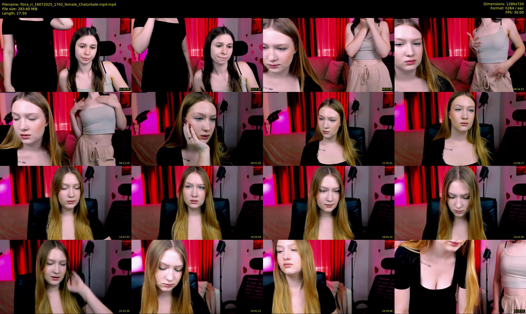 flora_ri — 28 minute Chaturbate female cam show recording, 720p, Jul 16, 2025
