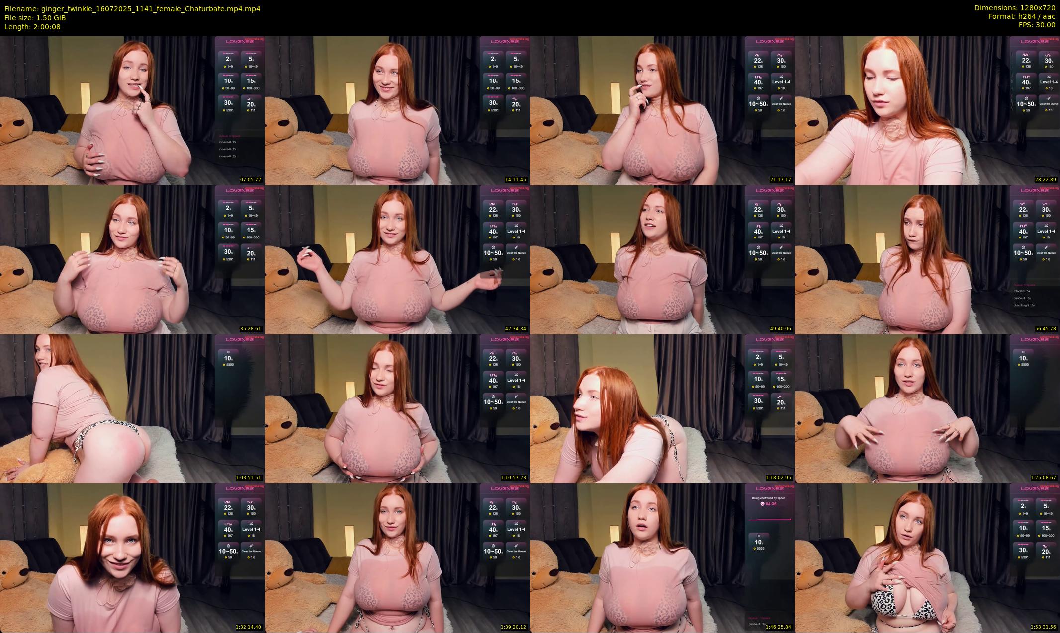ginger_twinkle — 121 minute Chaturbate female cam show recording, 720p, Jul 16, 2025