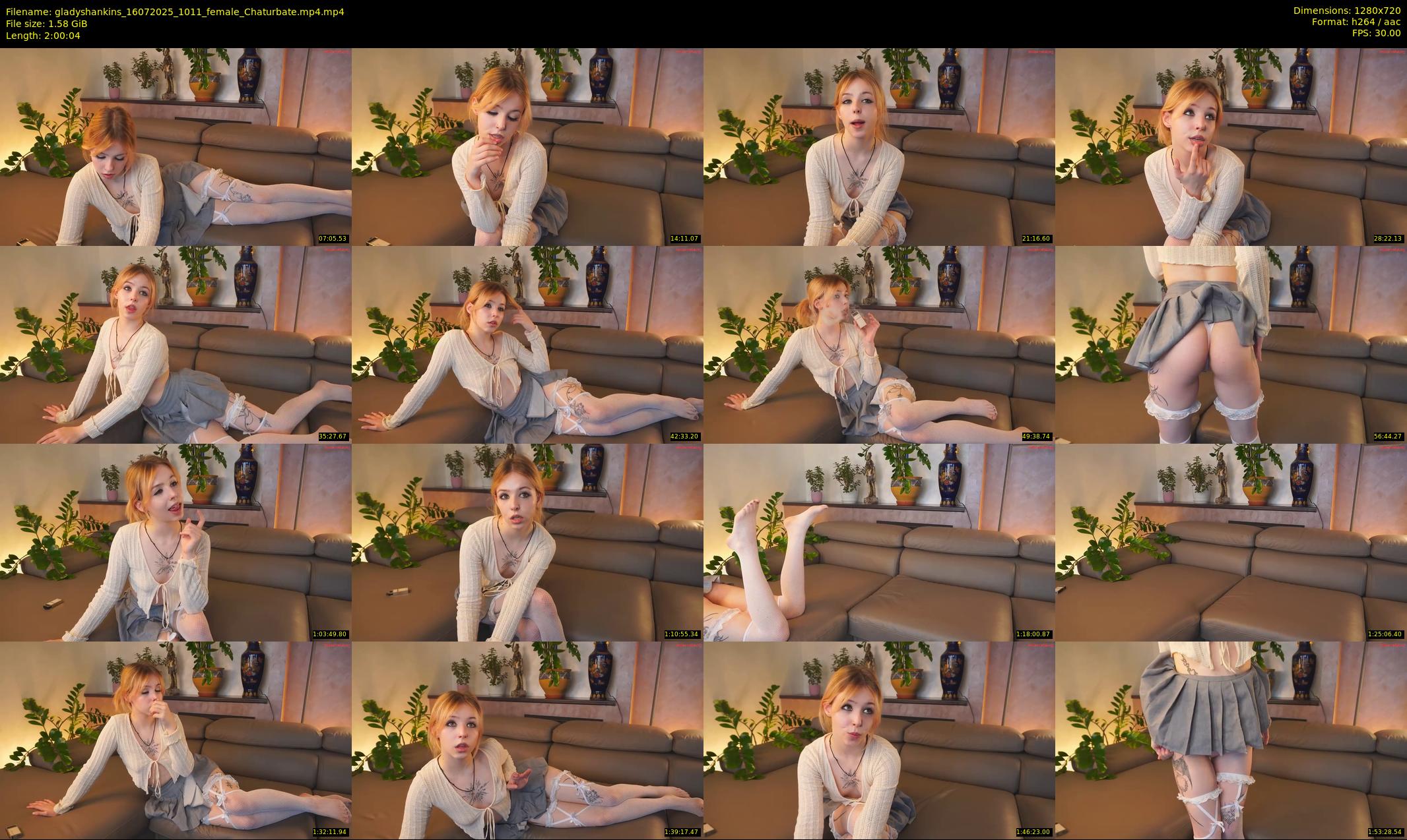 gladyshankins — 121 minute Chaturbate female cam show recording, 720p, Jul 16, 2025