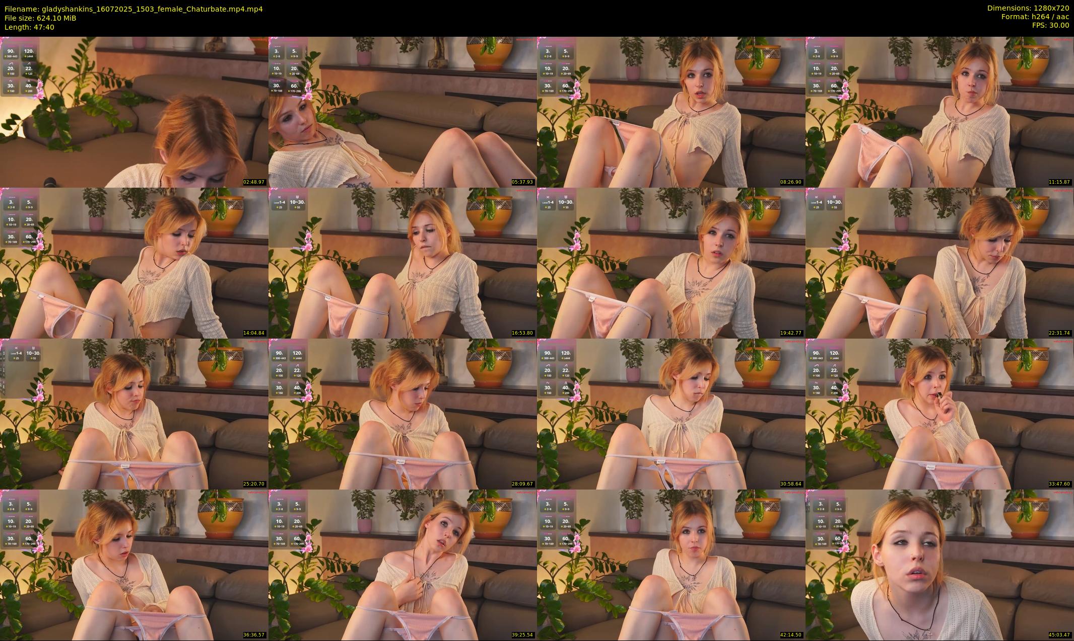 gladyshankins — 48 minute Chaturbate female cam show recording, 720p, Jul 16, 2025