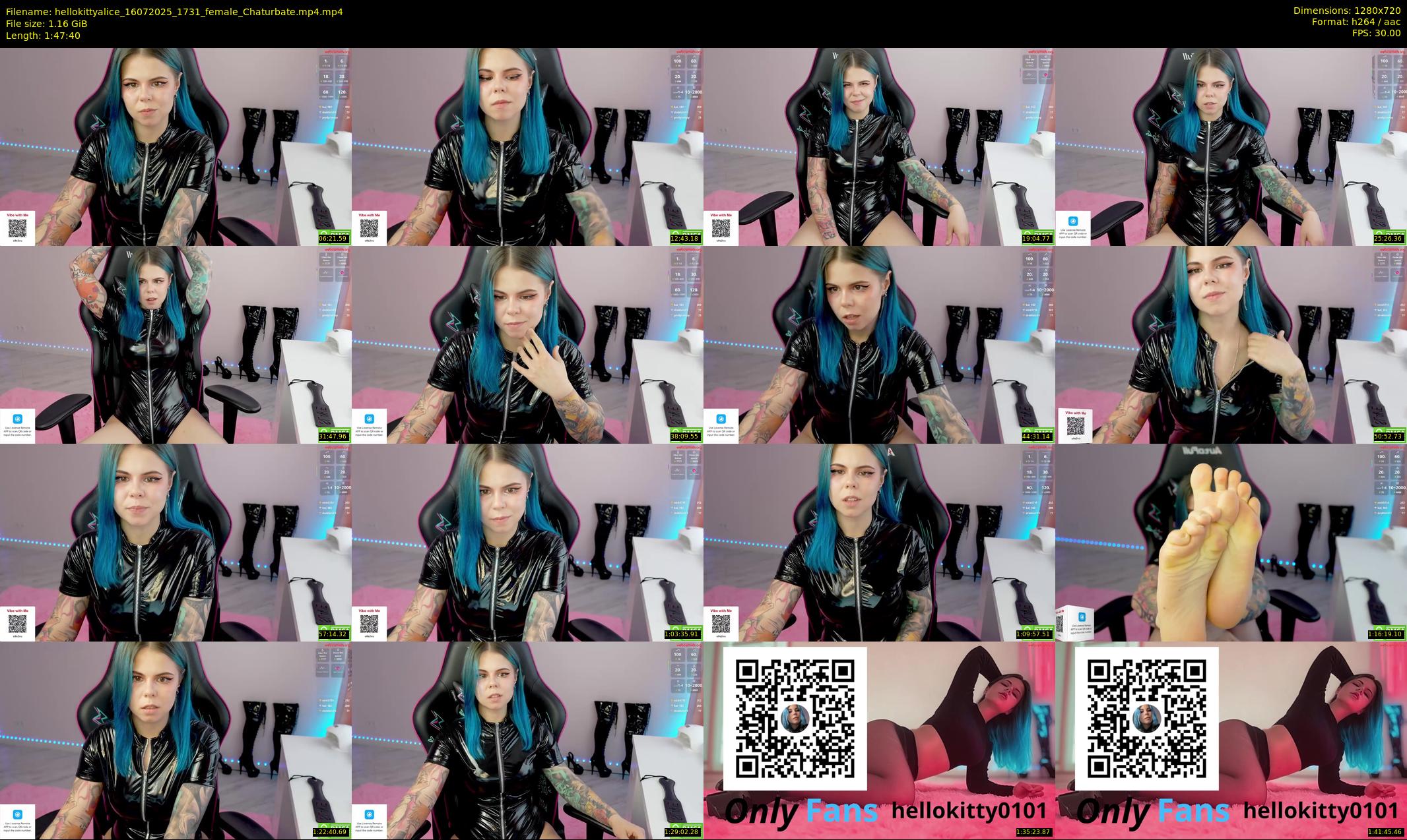 hellokittyalice — 108 minute Chaturbate female cam show recording, 720p, Jul 16, 2025