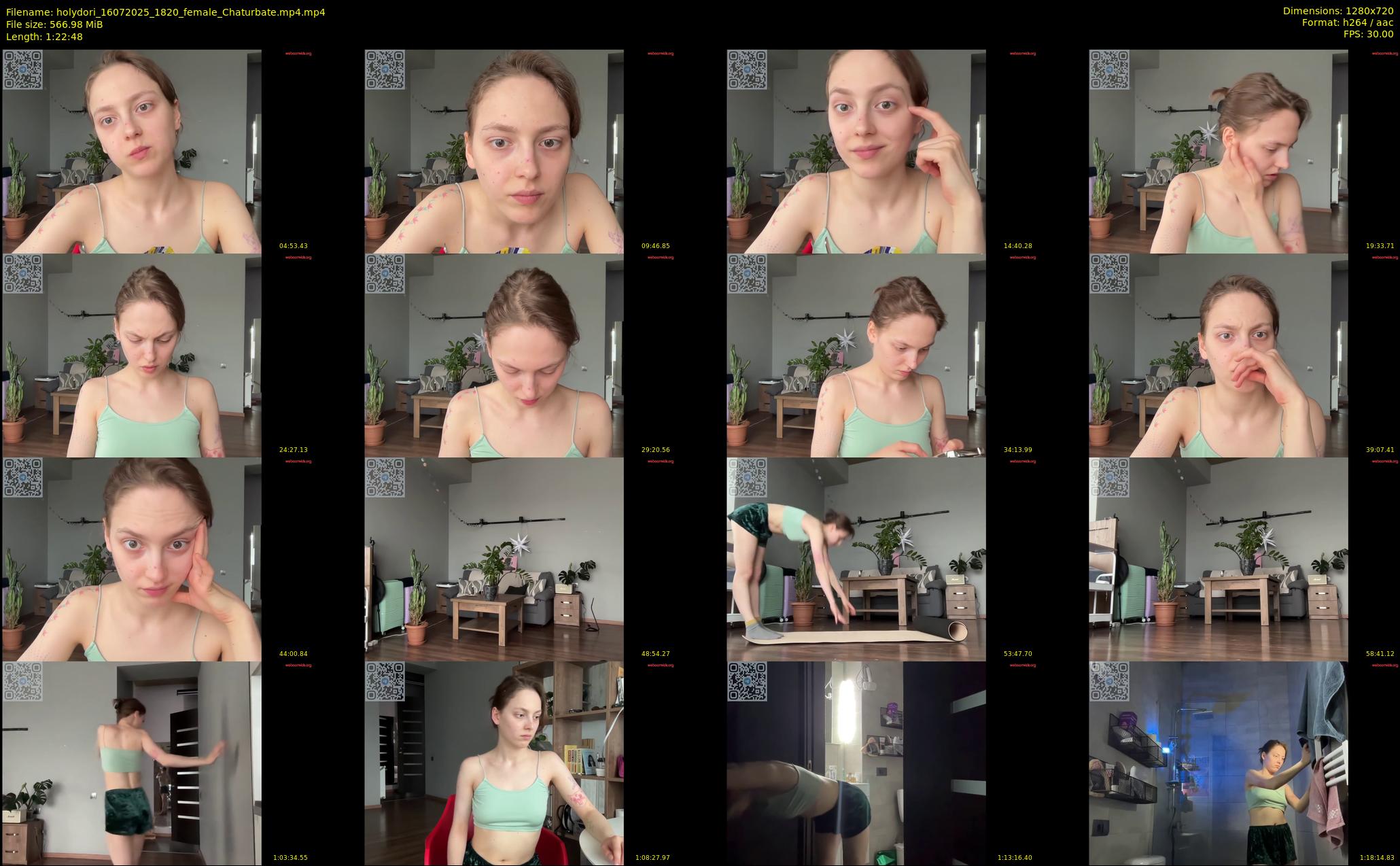 holydori — 83 minute Chaturbate female cam show recording, 720p, Jul 16, 2025