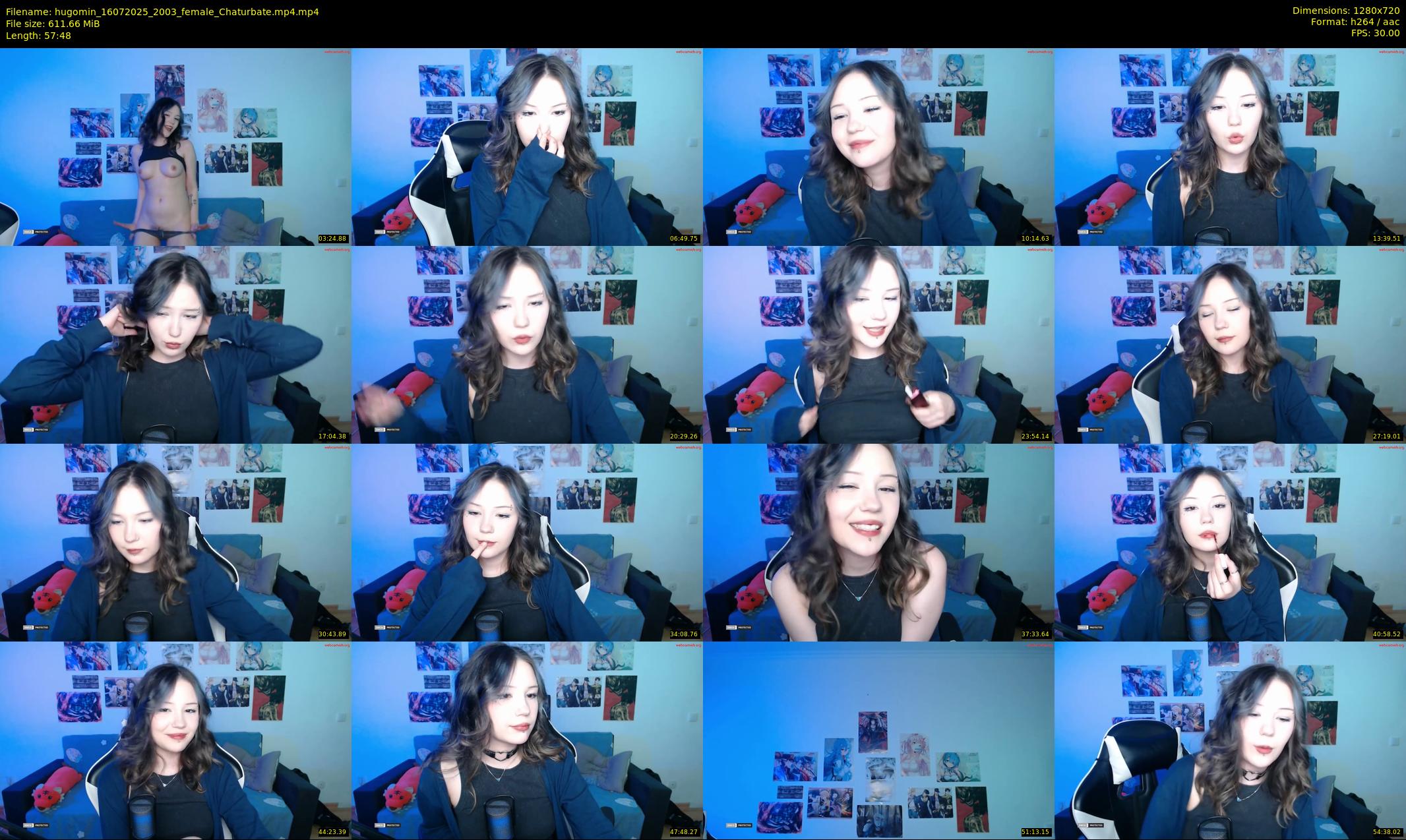 hugomin — 58 minute Chaturbate female cam show recording, 720p, Jul 16, 2025