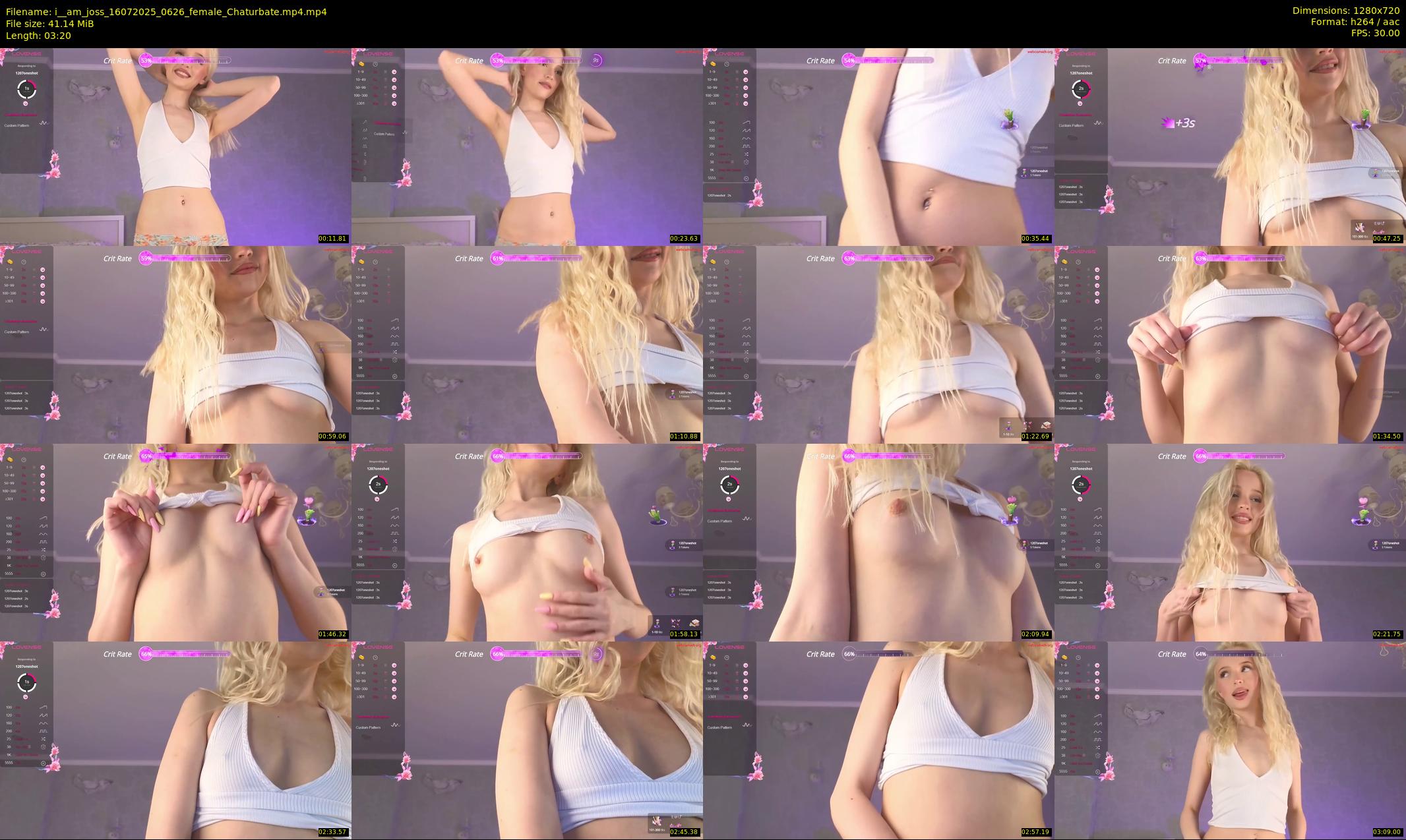 i__am_joss — 4 minute Chaturbate female cam show recording, 720p, Jul 16, 2025