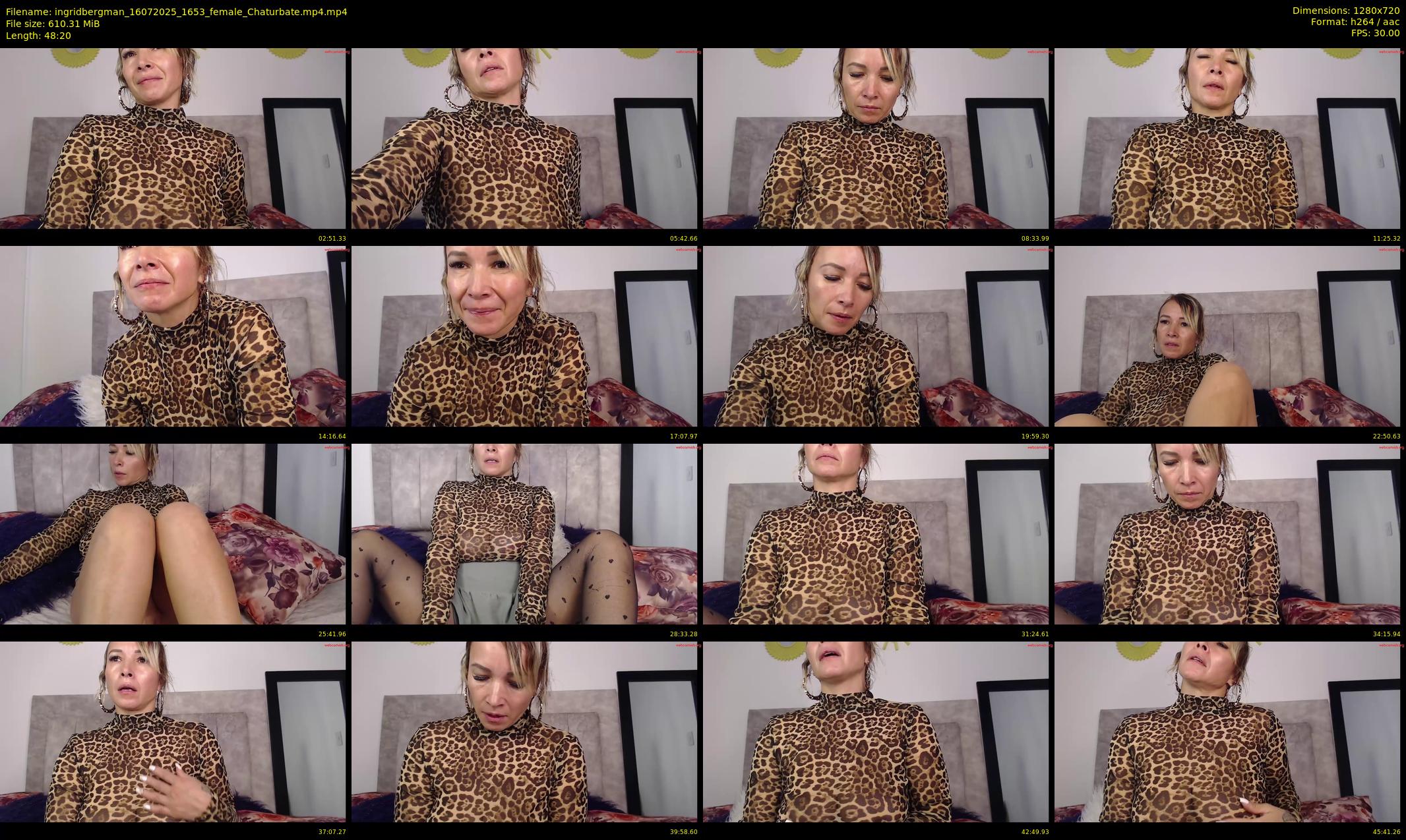 ingridbergman — 49 minute Chaturbate female cam show recording, 720p, Jul 16, 2025