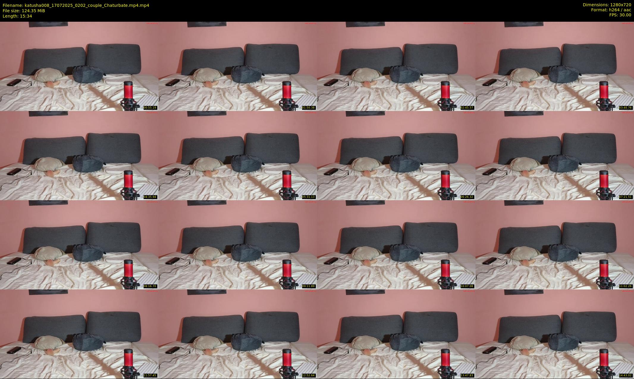 katusha008 — 16 minute Chaturbate couple cam show recording, 720p, Jul 17, 2025