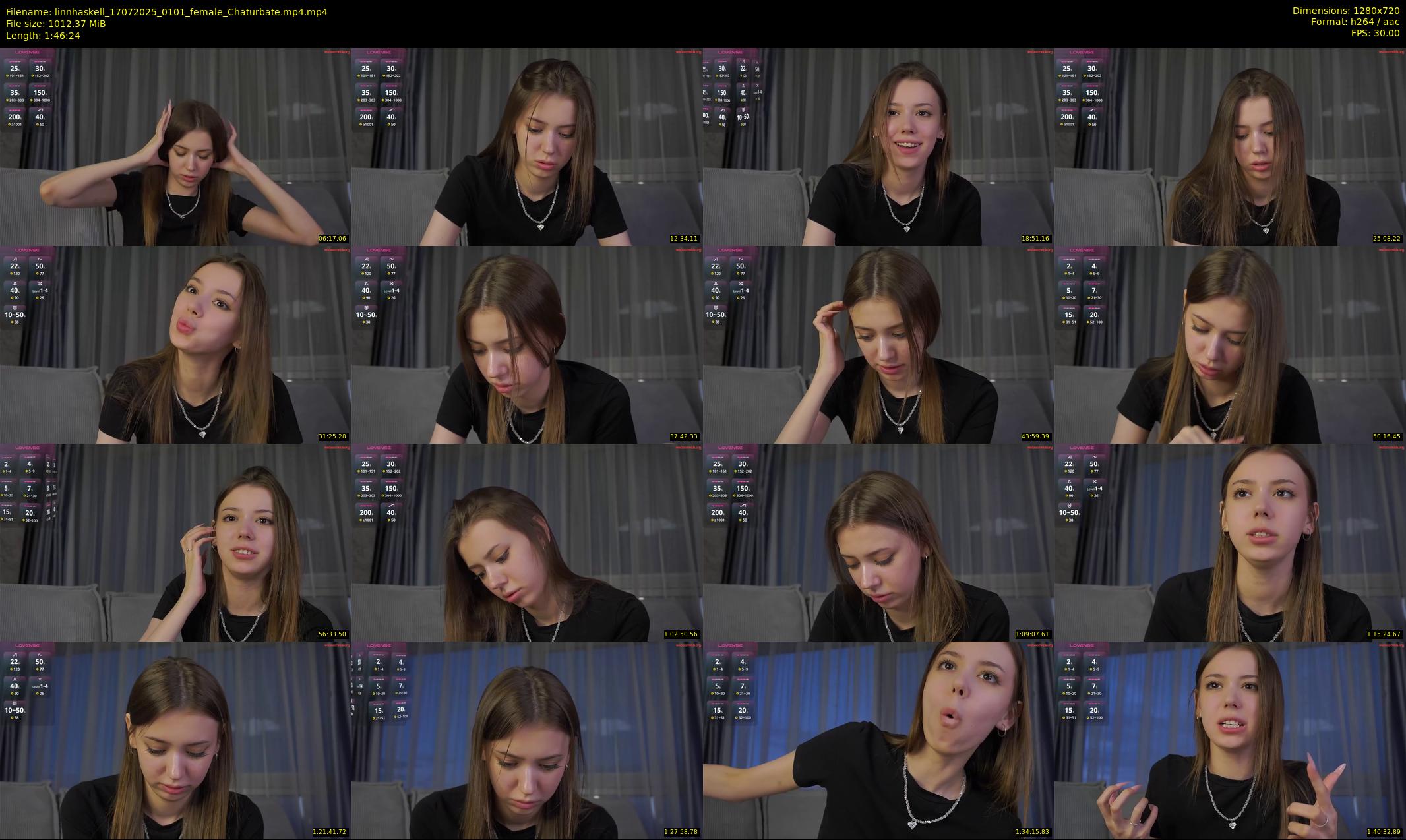 linnhaskell — 107 minute Chaturbate female cam show recording, 720p, Jul 17, 2025