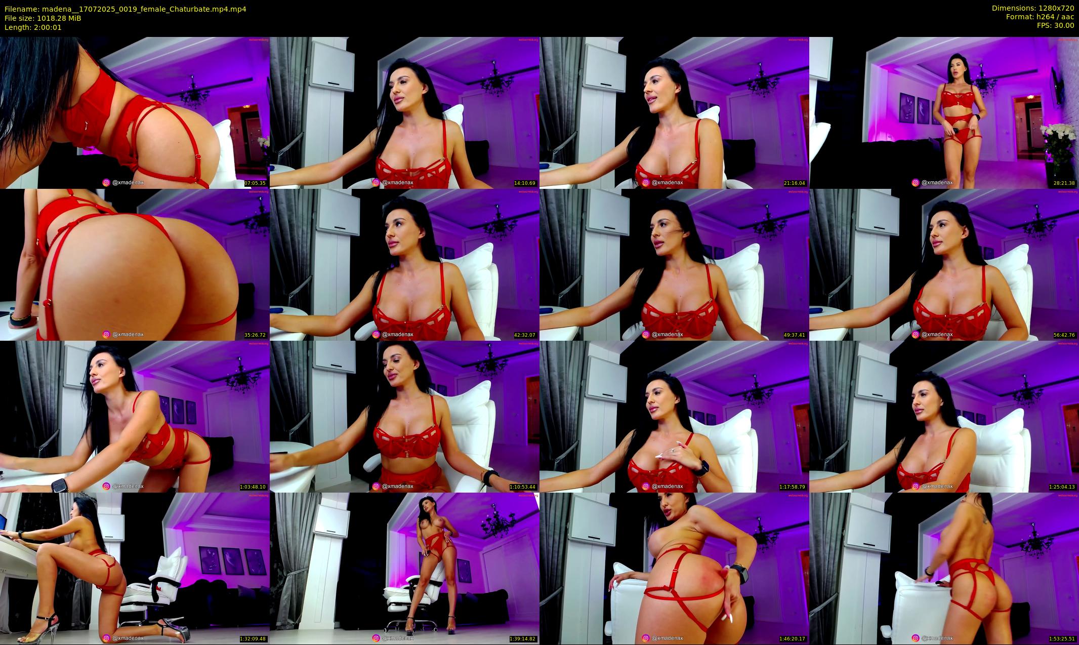 madena_ — 121 minute Chaturbate female cam show recording, 720p, Jul 17, 2025
