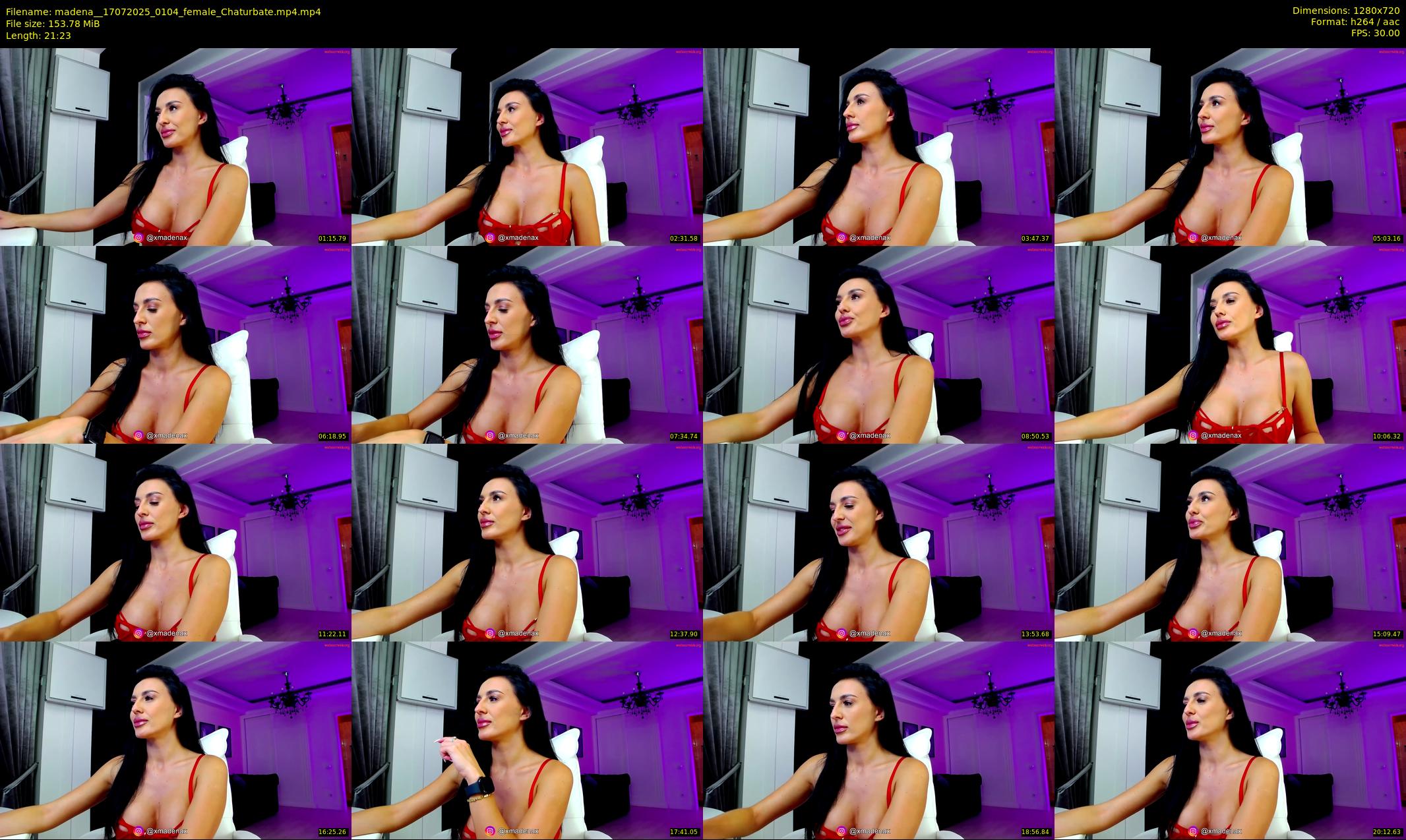 madena_ — 22 minute Chaturbate female cam show recording, 720p, Jul 17, 2025
