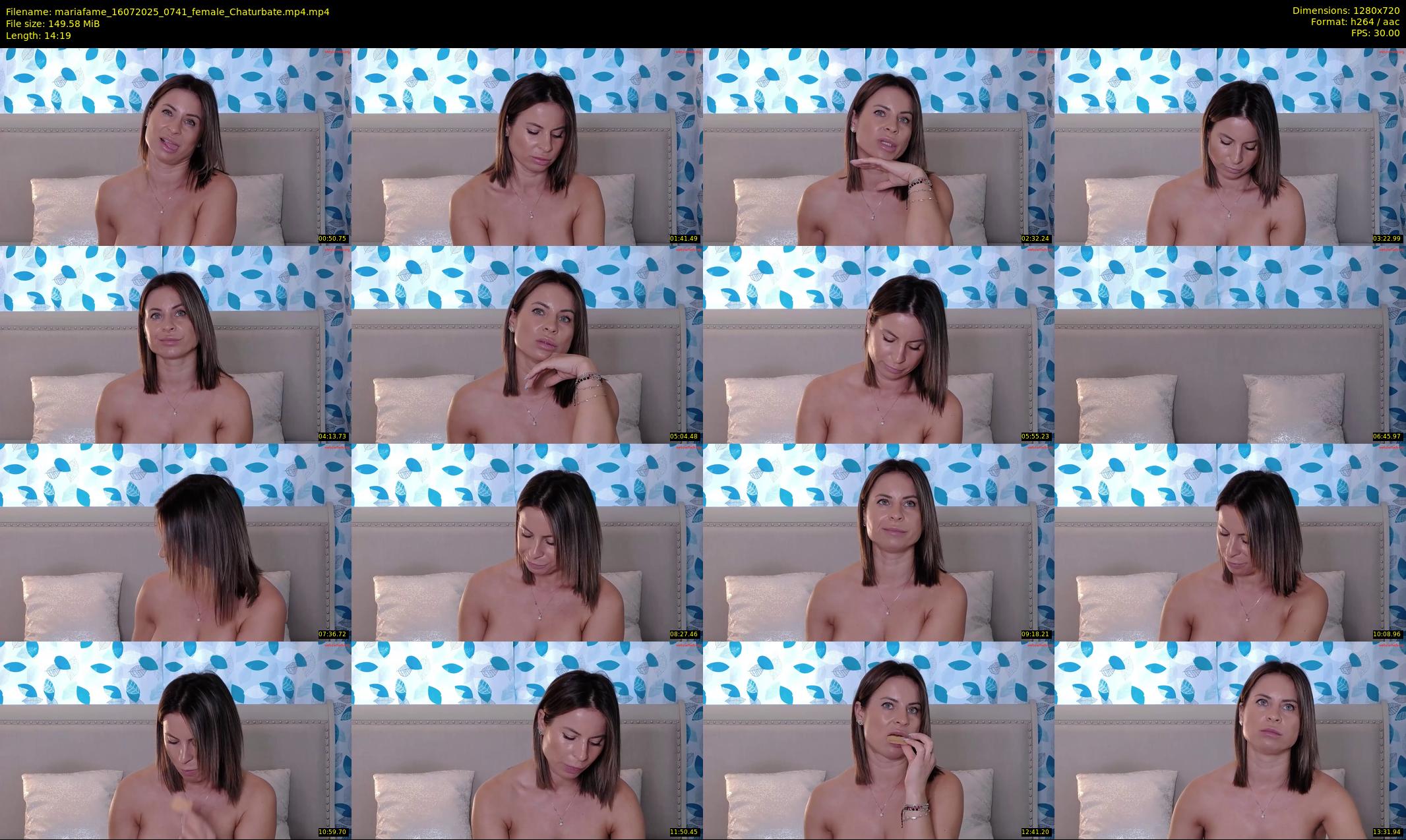 mariafame — 15 minute Chaturbate female cam show recording, 720p, Jul 16, 2025
