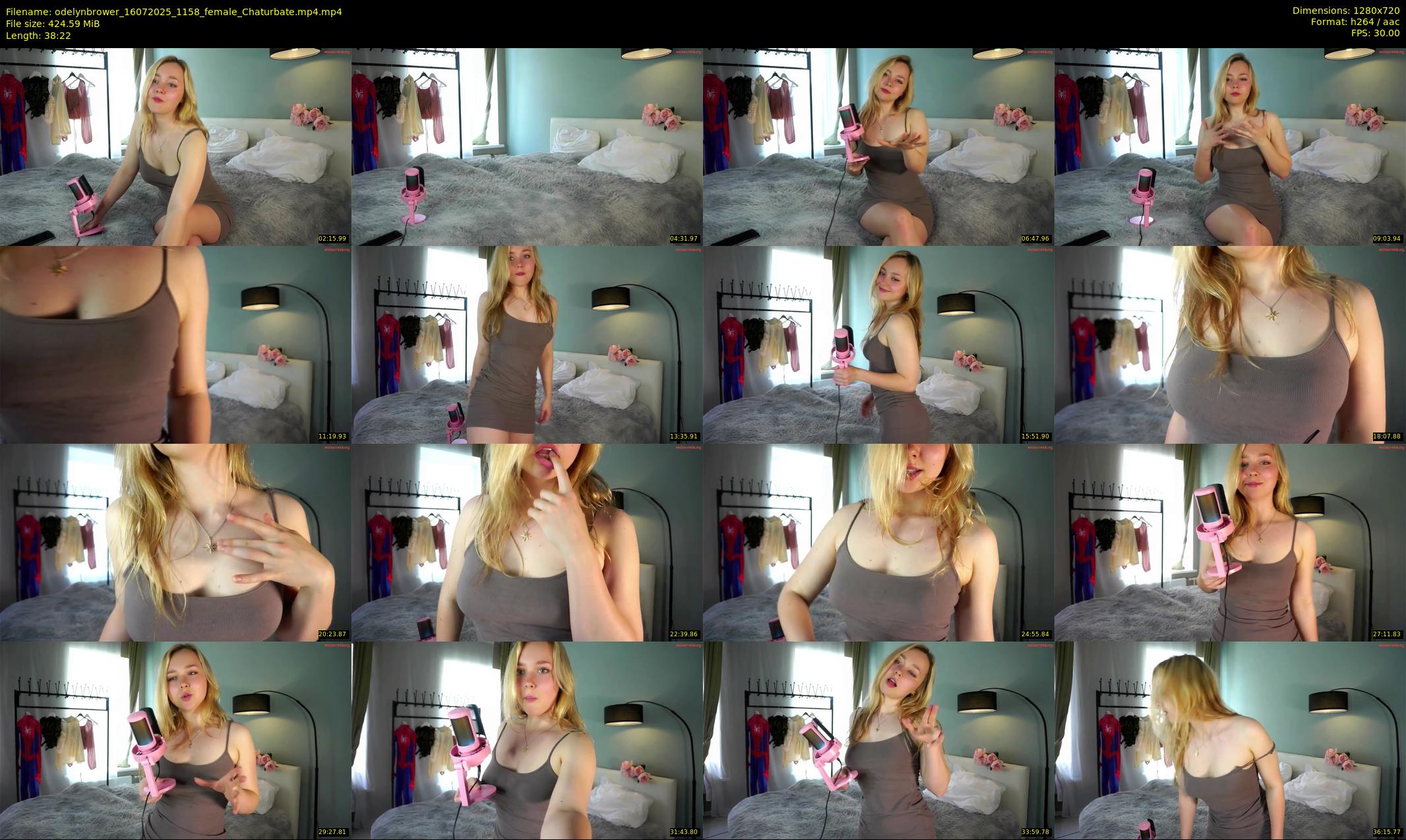 odelynbrower — 39 minute Chaturbate female cam show recording, 720p, Jul 16, 2025