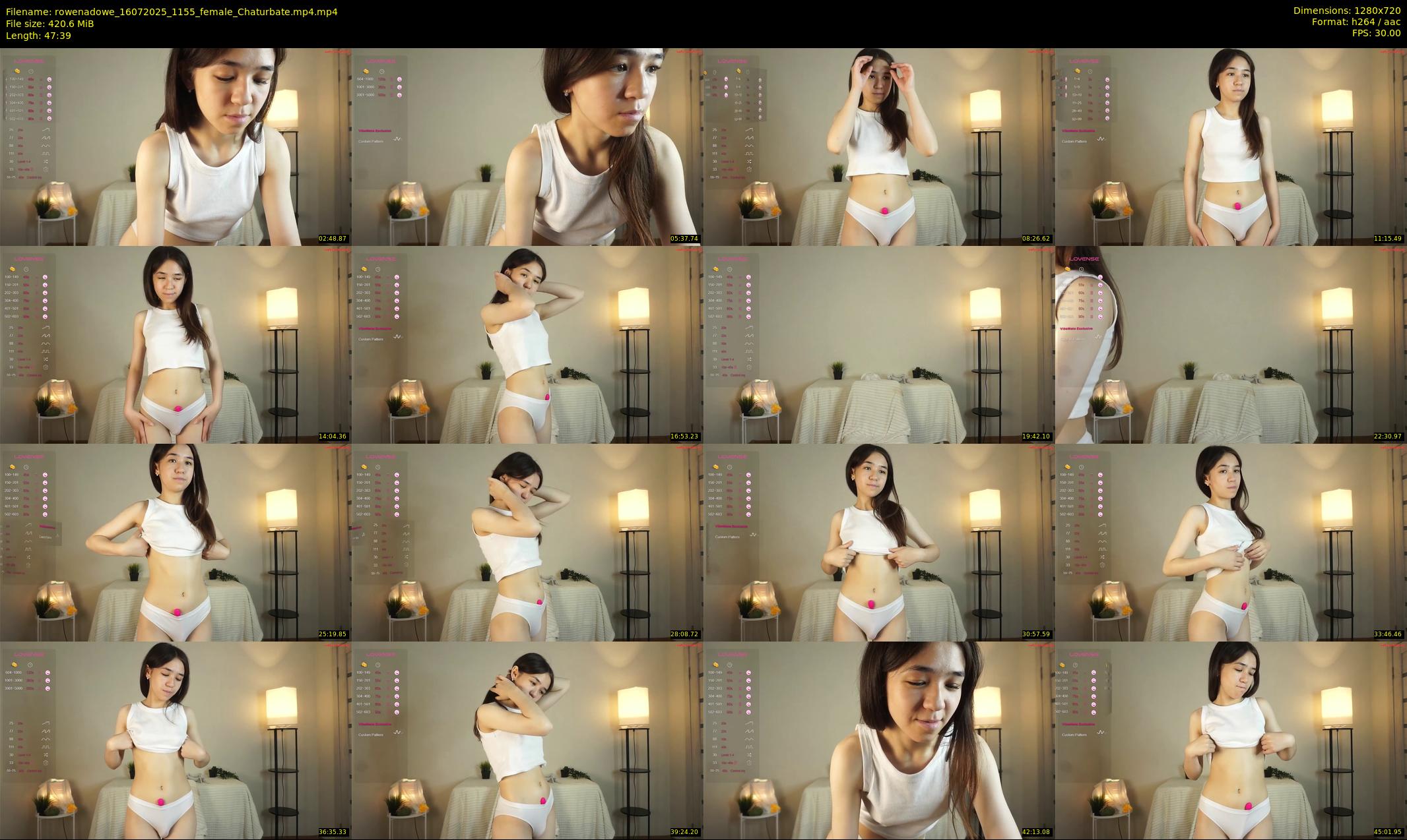 rowenadowe — 48 minute Chaturbate female cam show recording, 720p, Jul 16, 2025