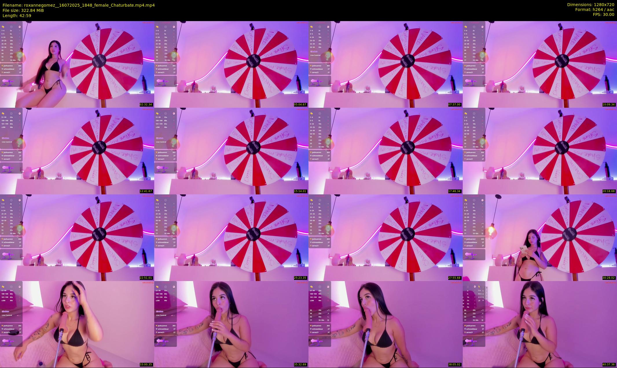 roxannegomez_ — 43 minute Chaturbate female cam show recording, 720p, Jul 16, 2025