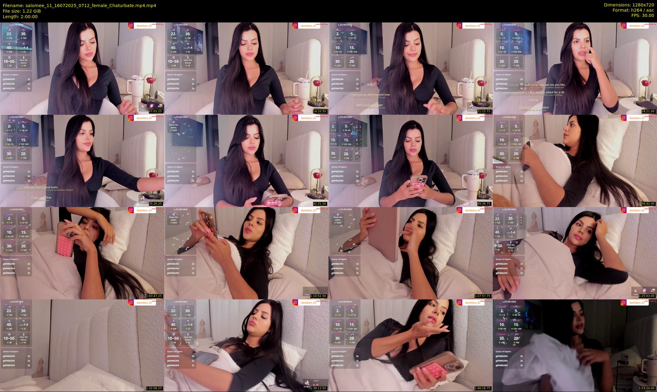 salomee_11 — 120 minute Chaturbate female cam show recording, 720p, Jul 16, 2025