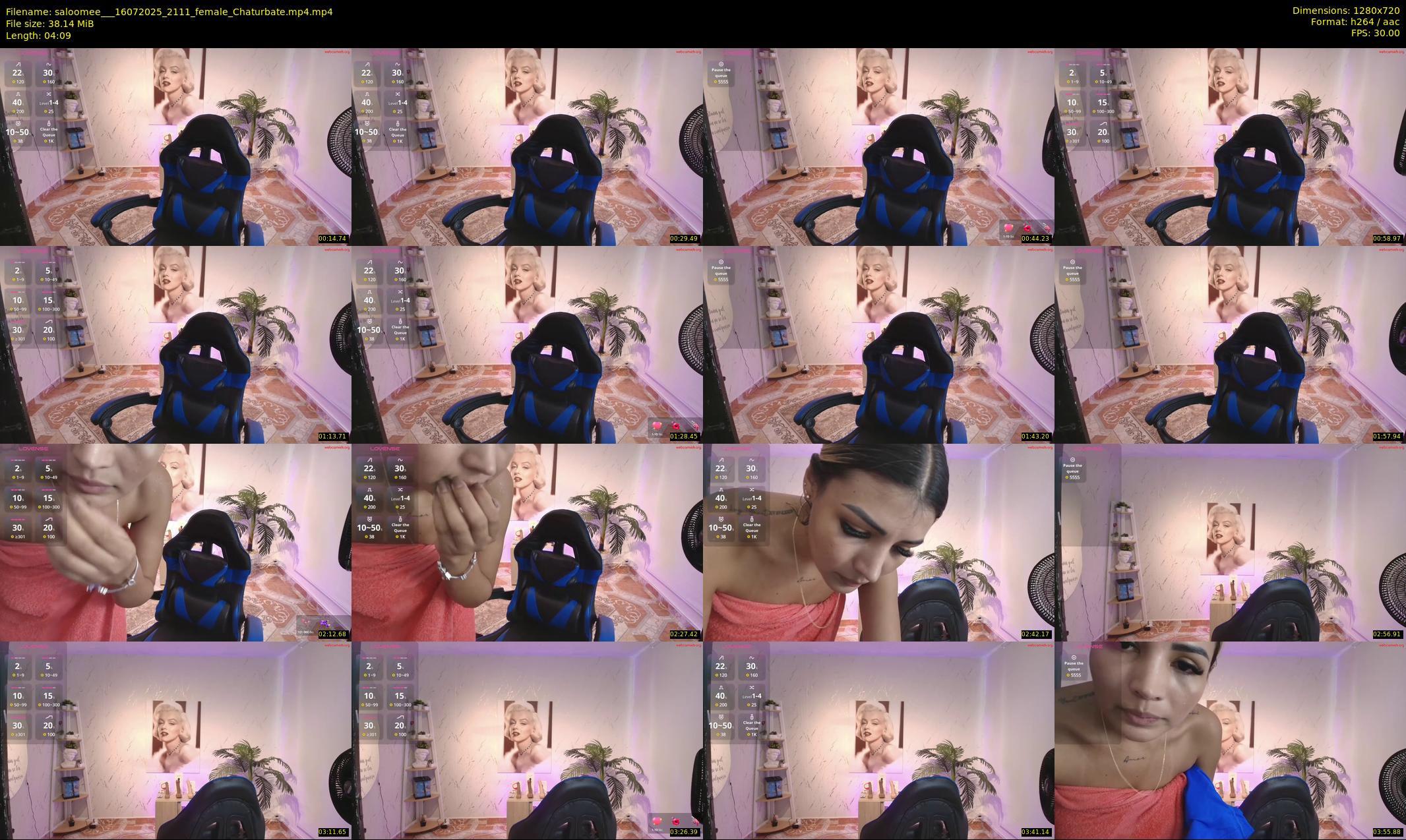 saloomee__ — 5 minute Chaturbate female cam show recording, 720p, Jul 16, 2025