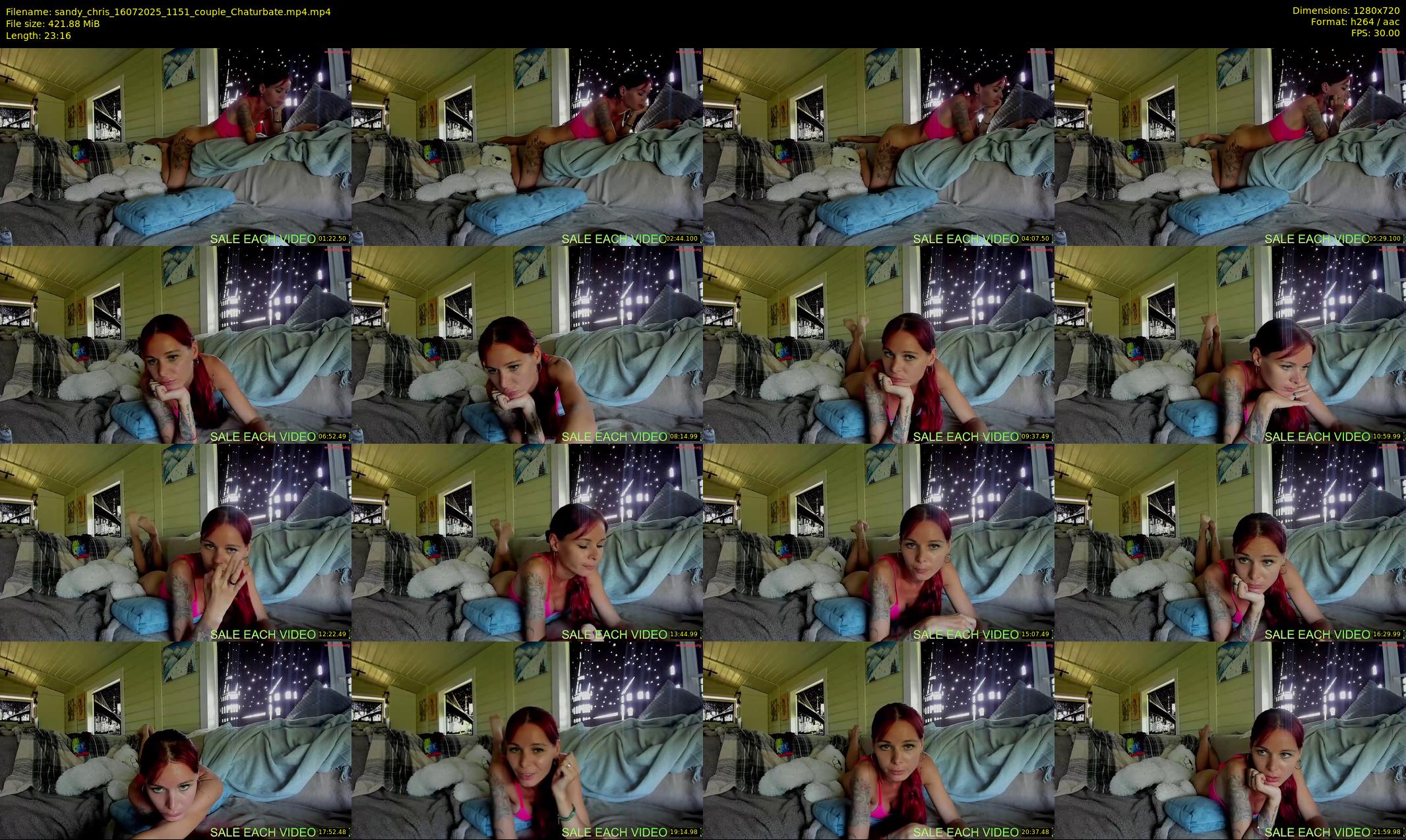 sandy_chris — 24 minute Chaturbate couple cam show recording, 720p, Jul 16, 2025